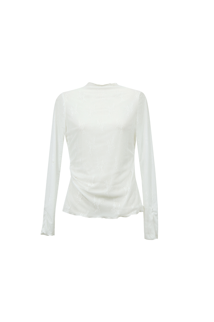 Jacquard Lace Slim-Fit Tee | AMII