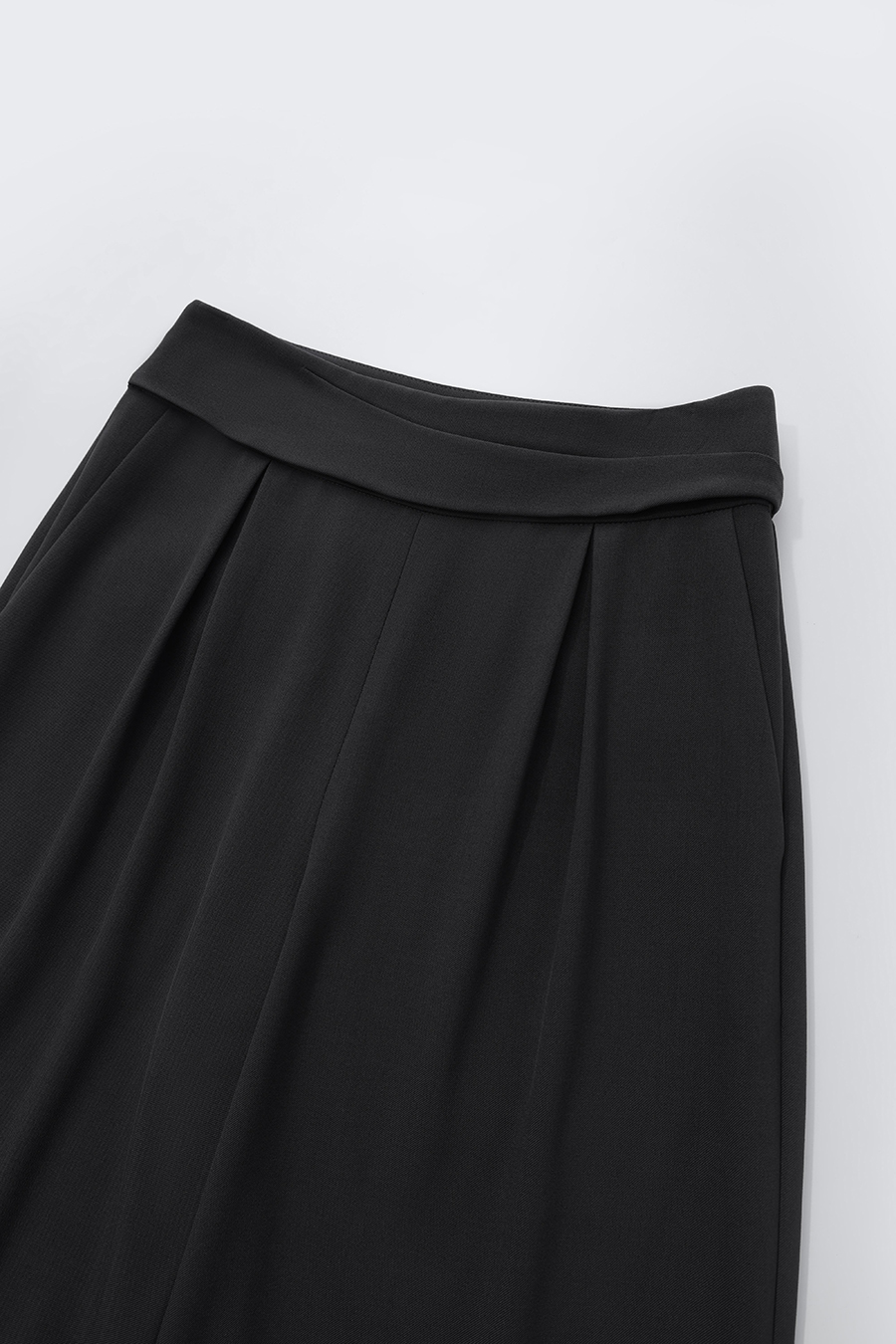 Draped Pleated Cropped Wide Leg Casual Pants | AMII