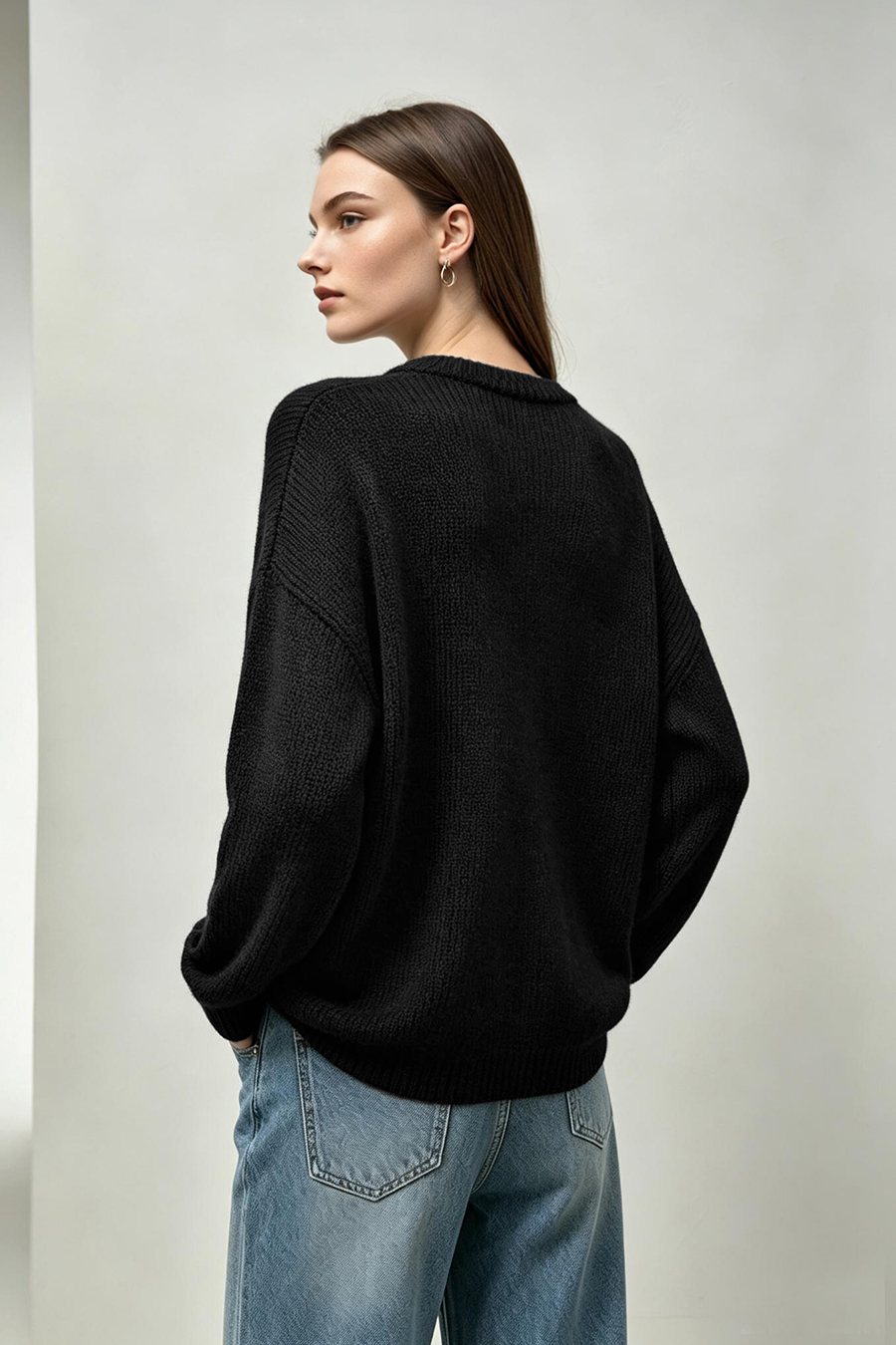 3D rose sweater|AMII