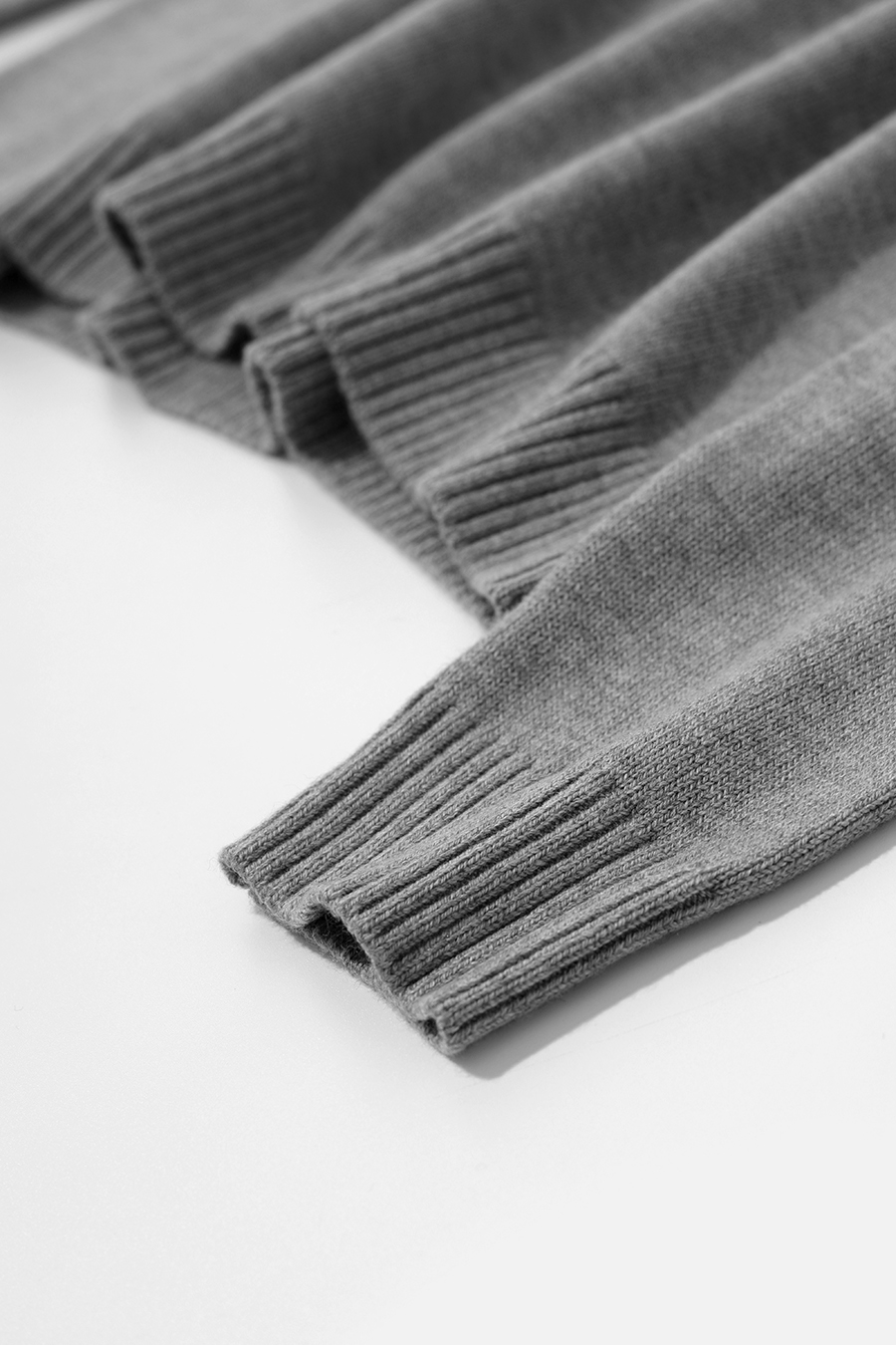Drawstring High Neck Loose Sweater | AMII