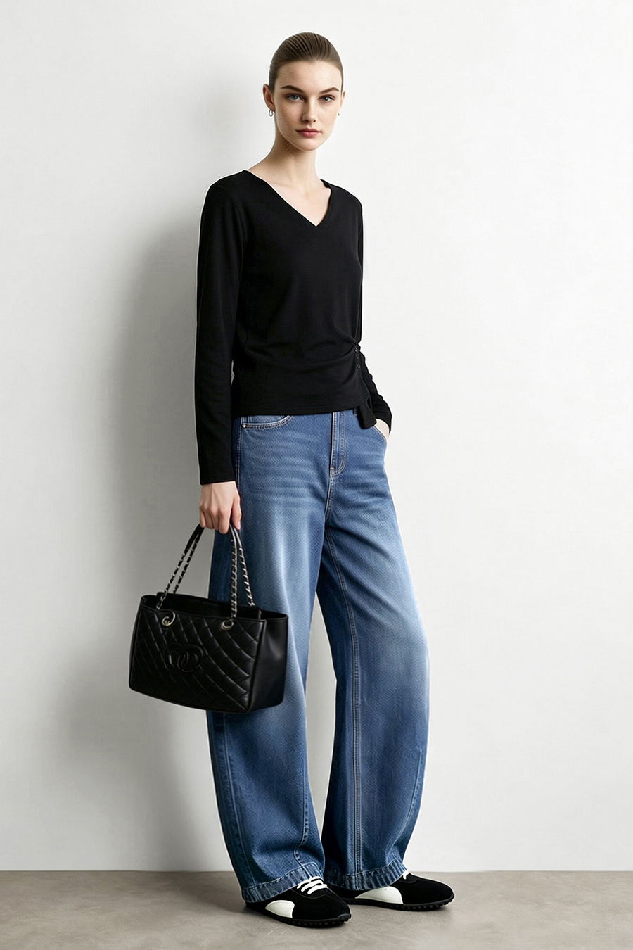 Banana Fit Denim Long Pants | AMII