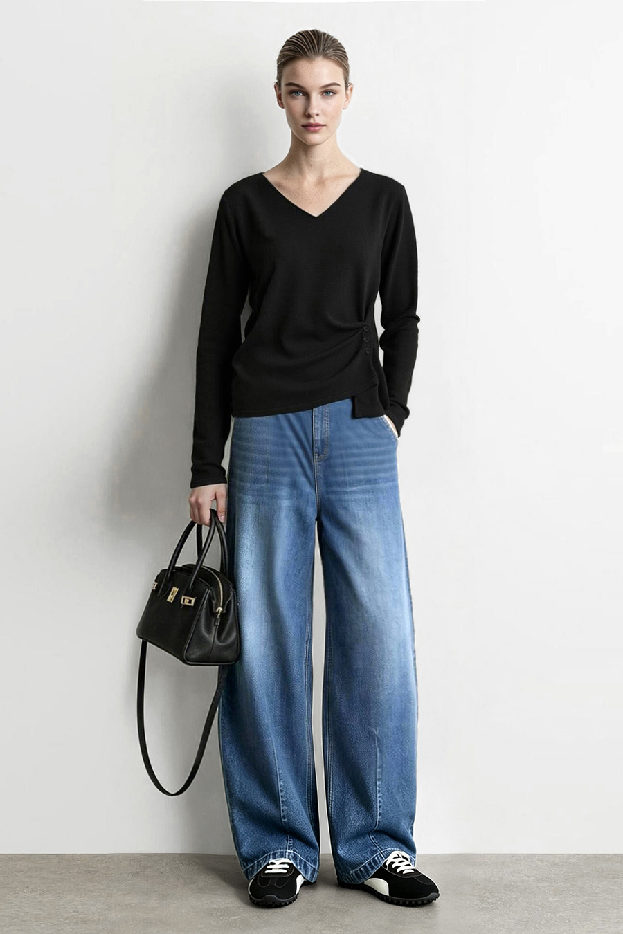 Banana Fit Denim Long Pants | AMII
