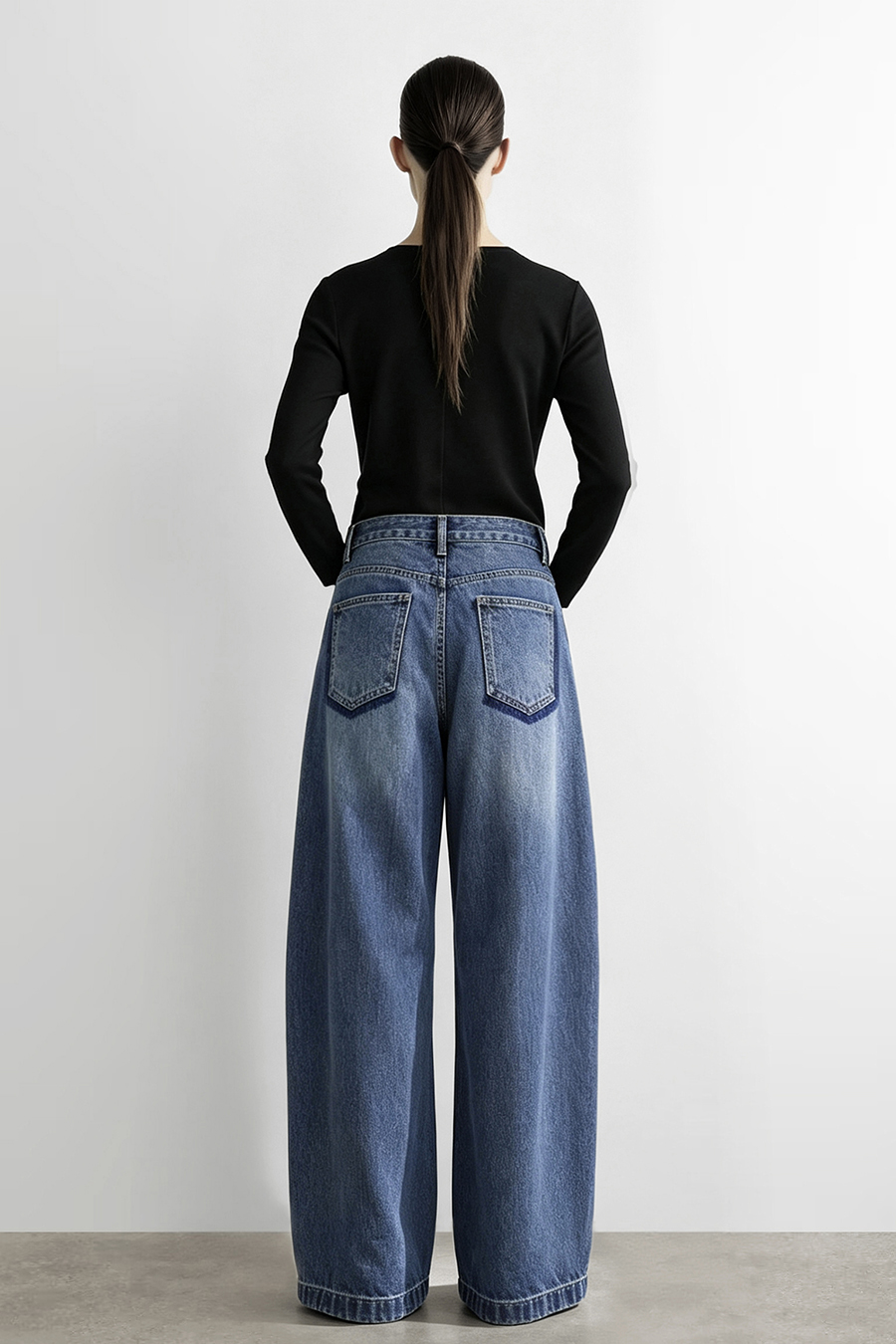 Banana Fit Denim Long Pants | AMII