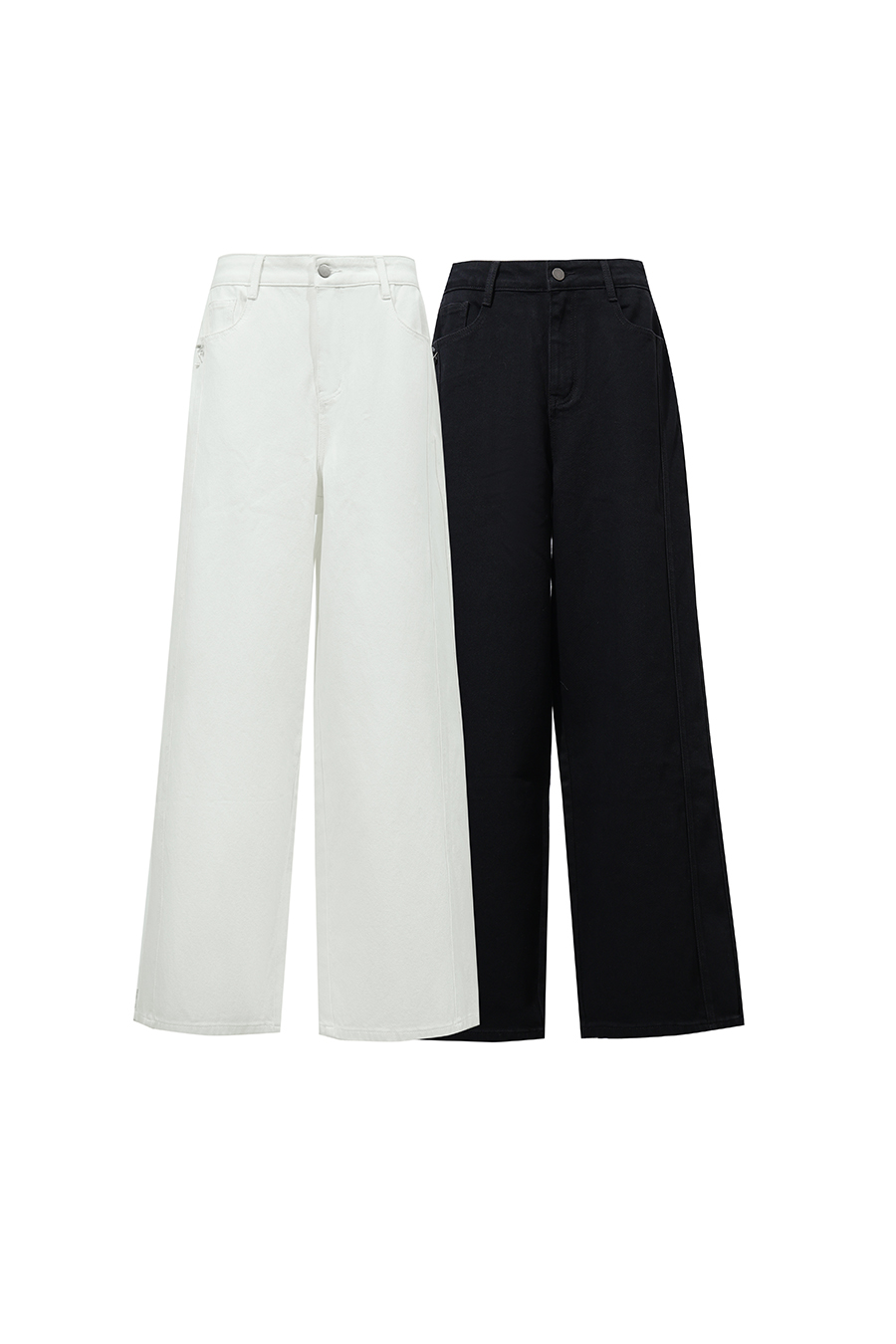 Beaded Craft Denim Pants | AMII