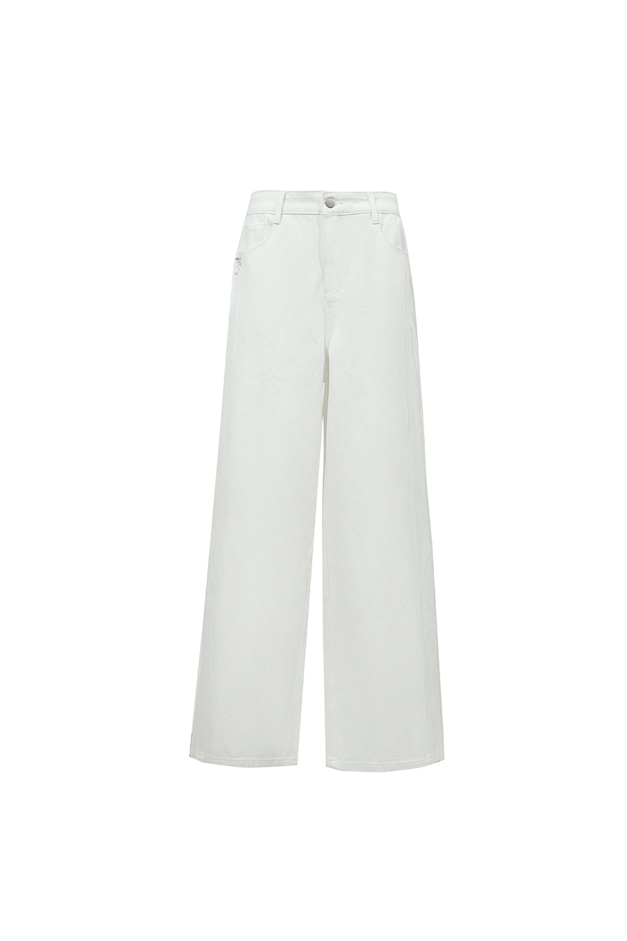 Beaded Craft Denim Pants | AMII