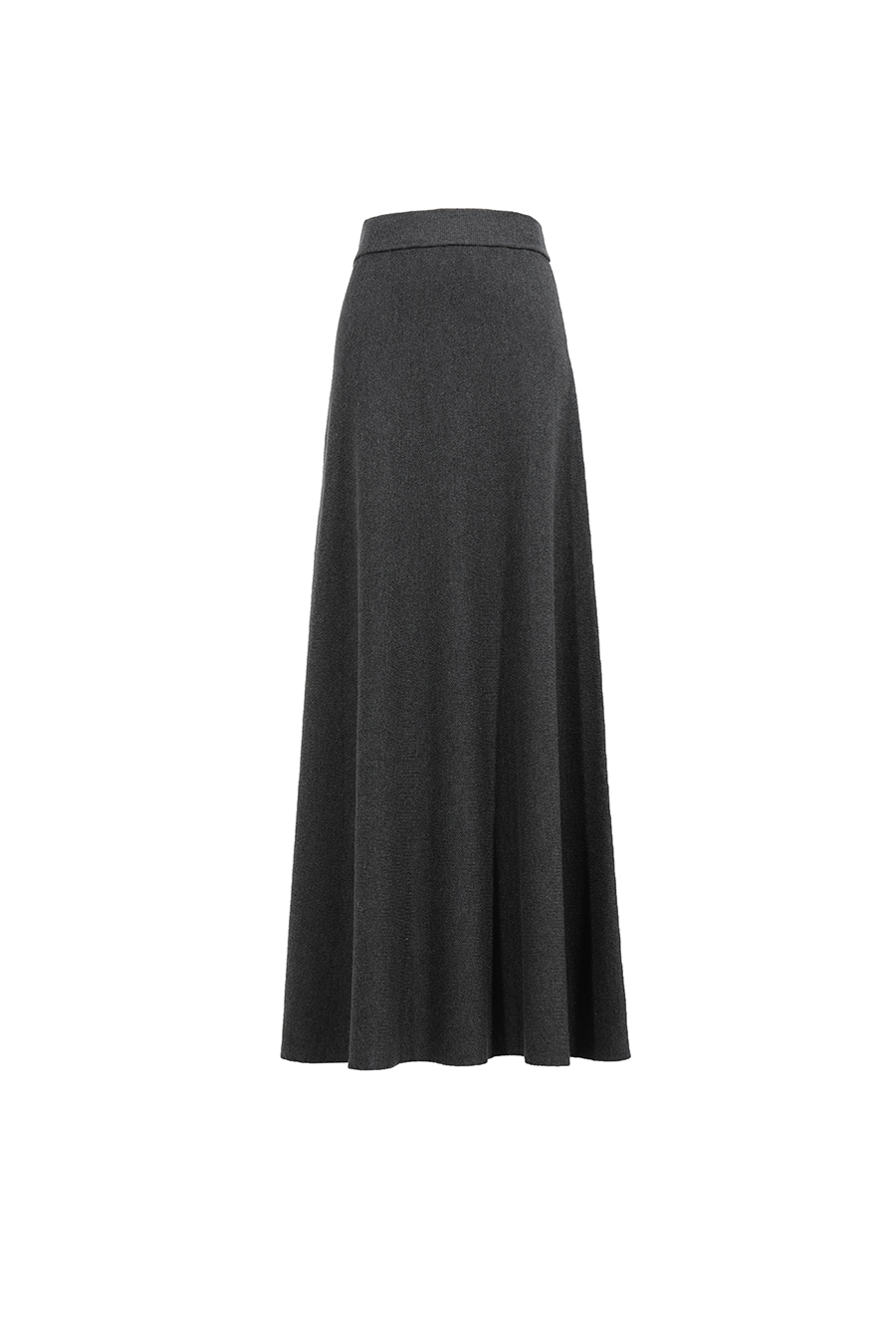 Wide A-Line Knit Midi Skirt | AMII
