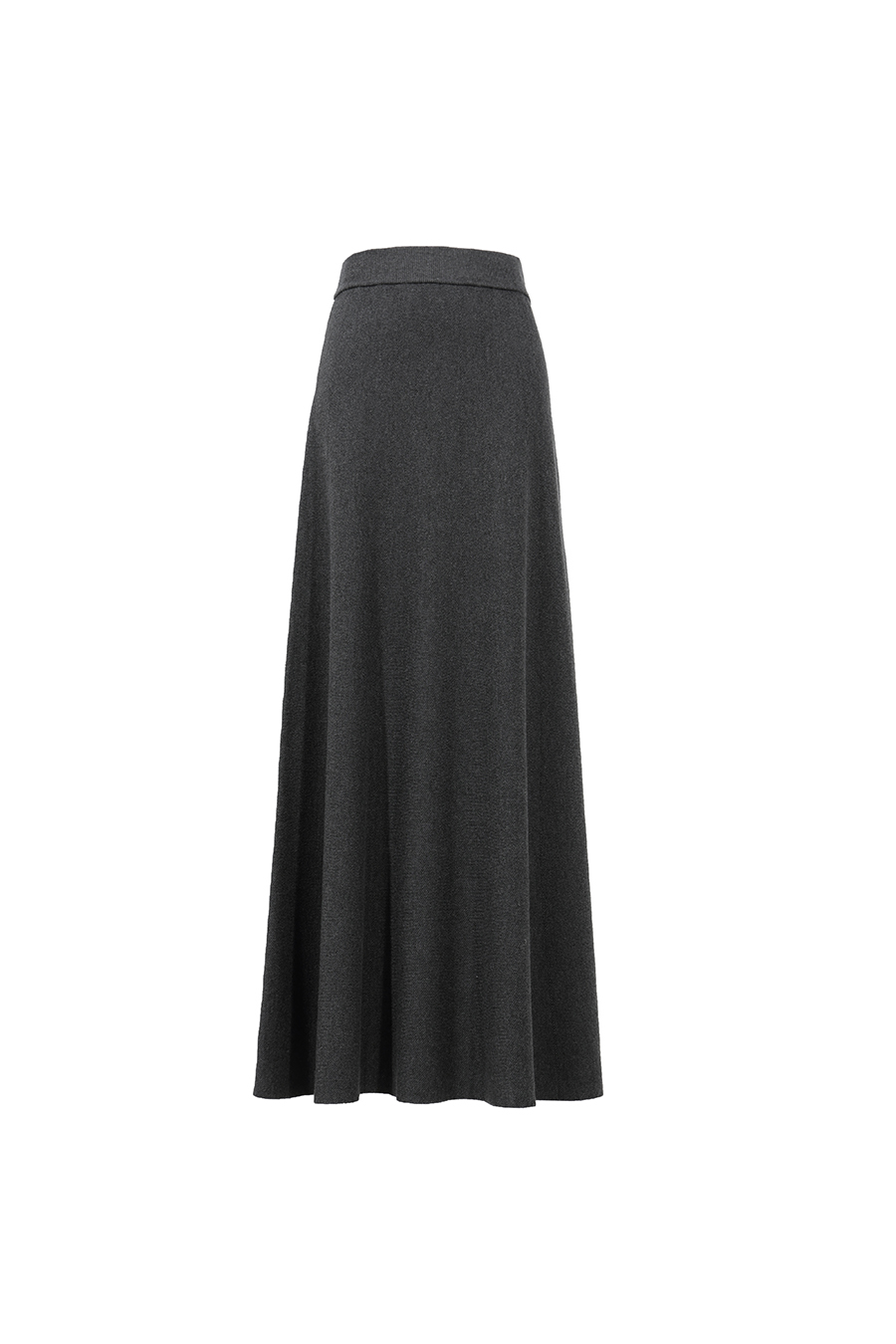 Wide A-Line Knit Midi Skirt | AMII