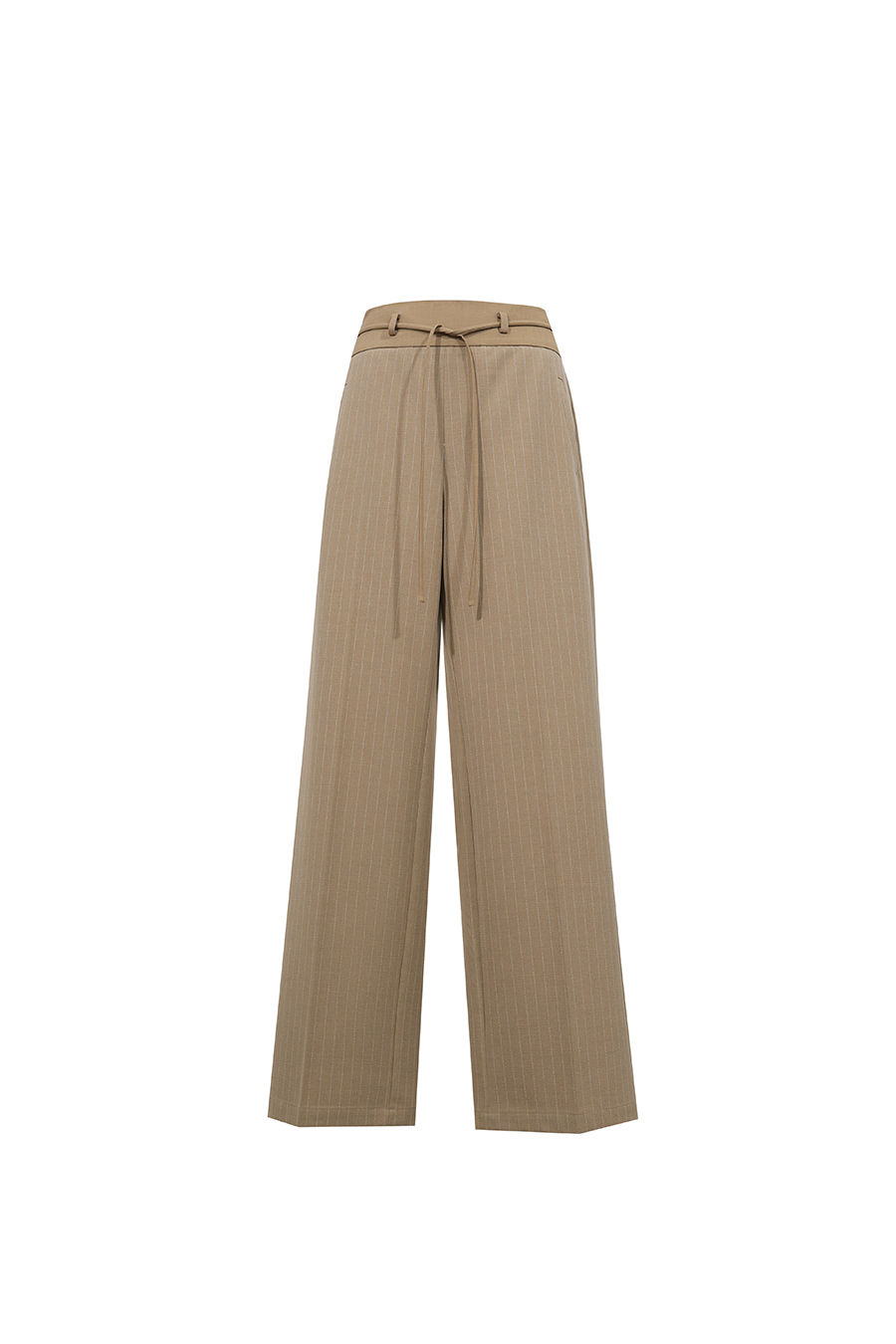 Striped Wide Leg Casual Pants | AMII