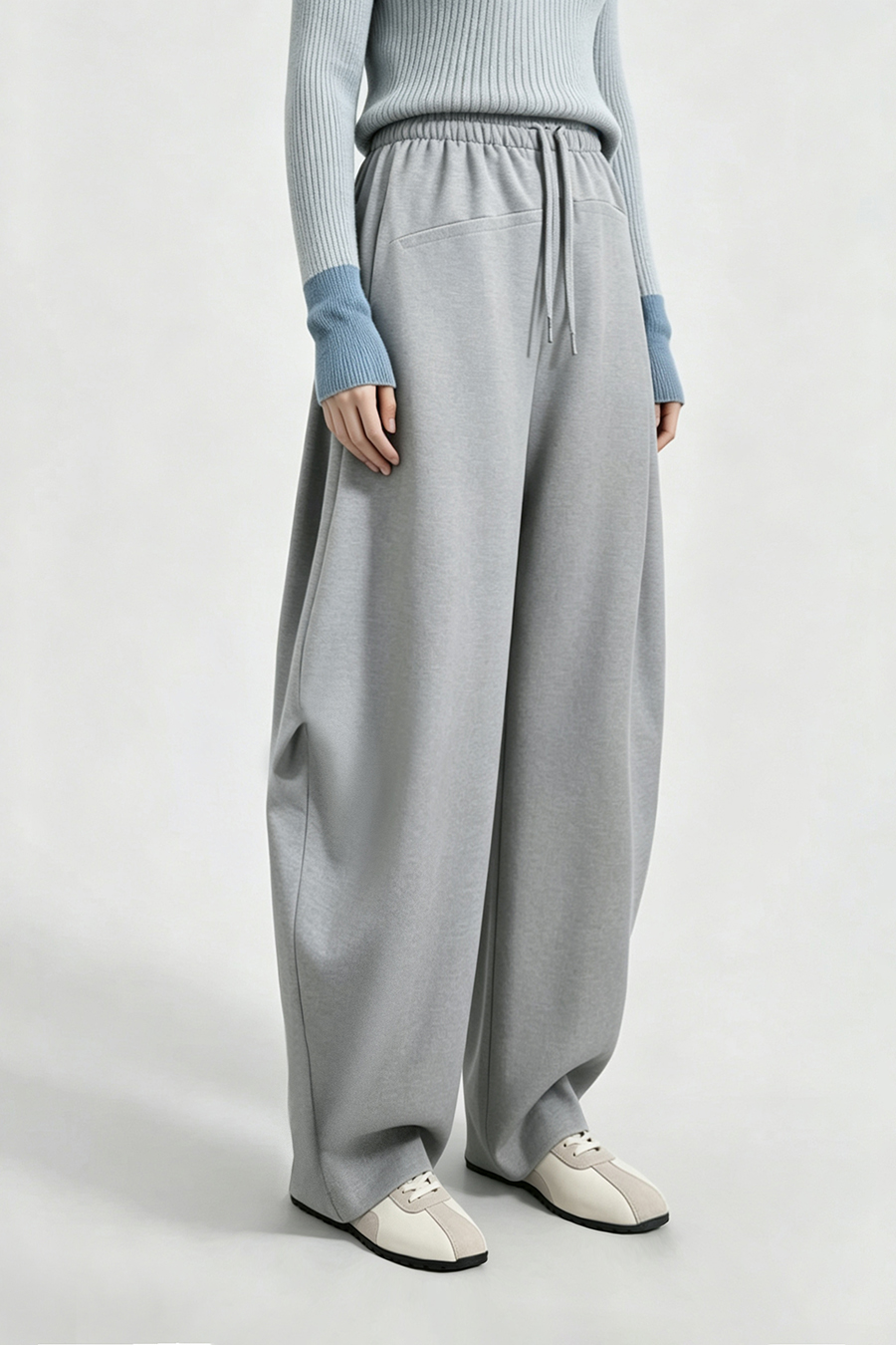 Drawstring Tie Casual Long Pants | AMII