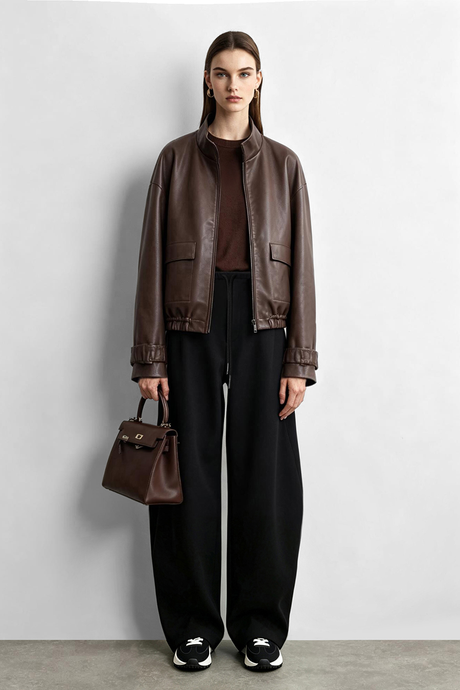 Drawstring Tie Casual Long Pants | AMII