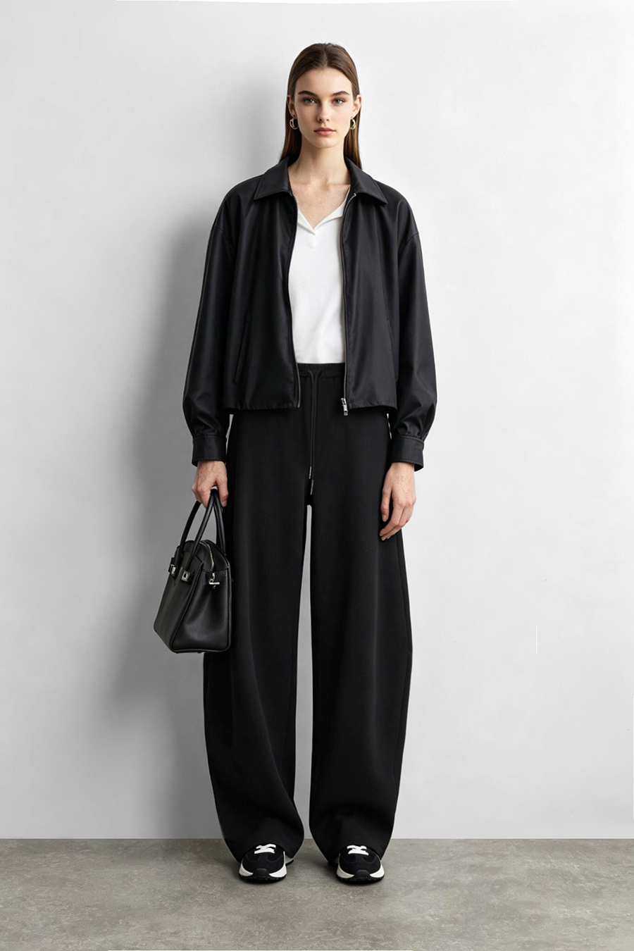 Drawstring Tie Casual Long Pants | AMII