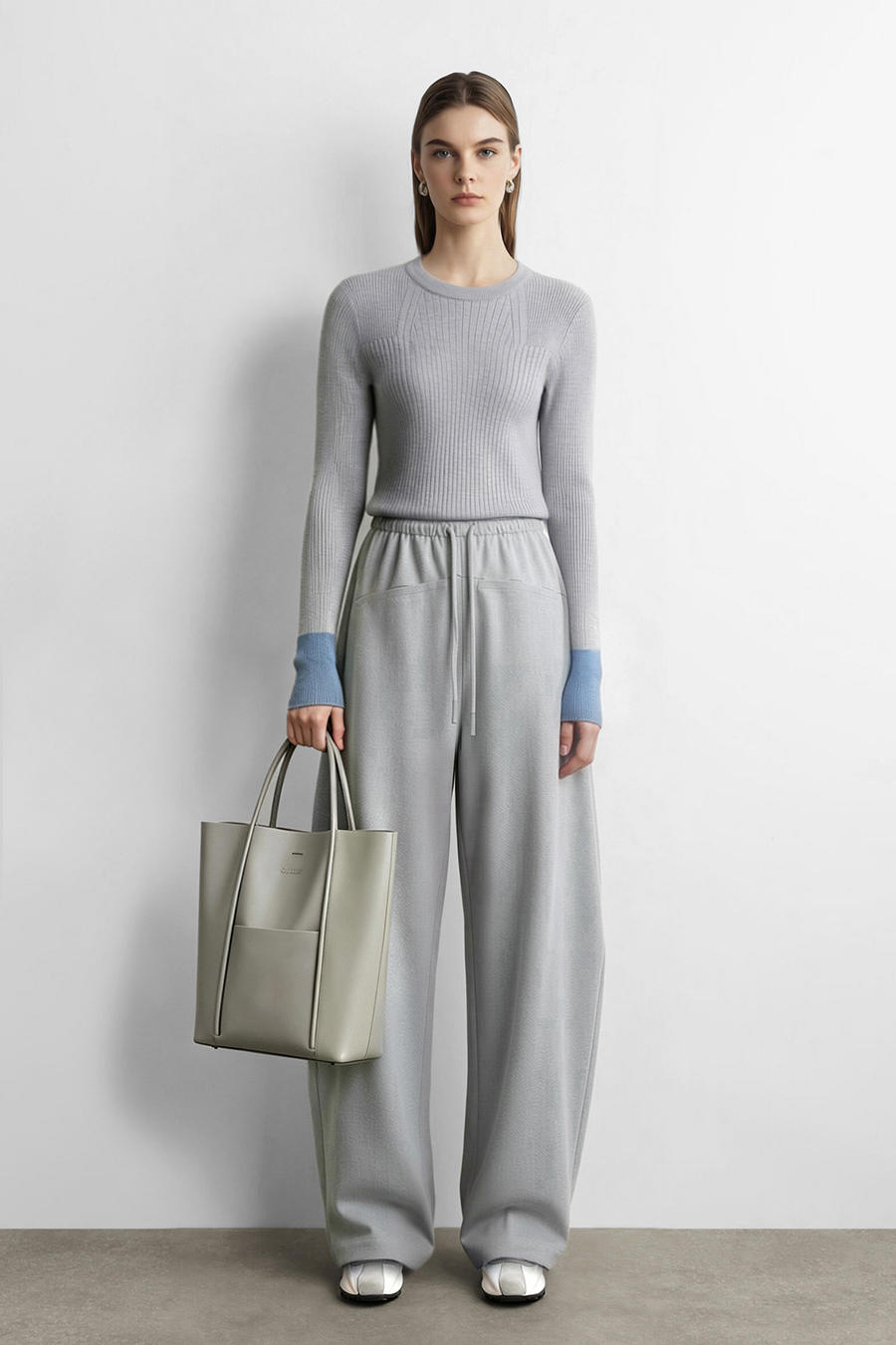 Drawstring Tie Casual Long Pants | AMII