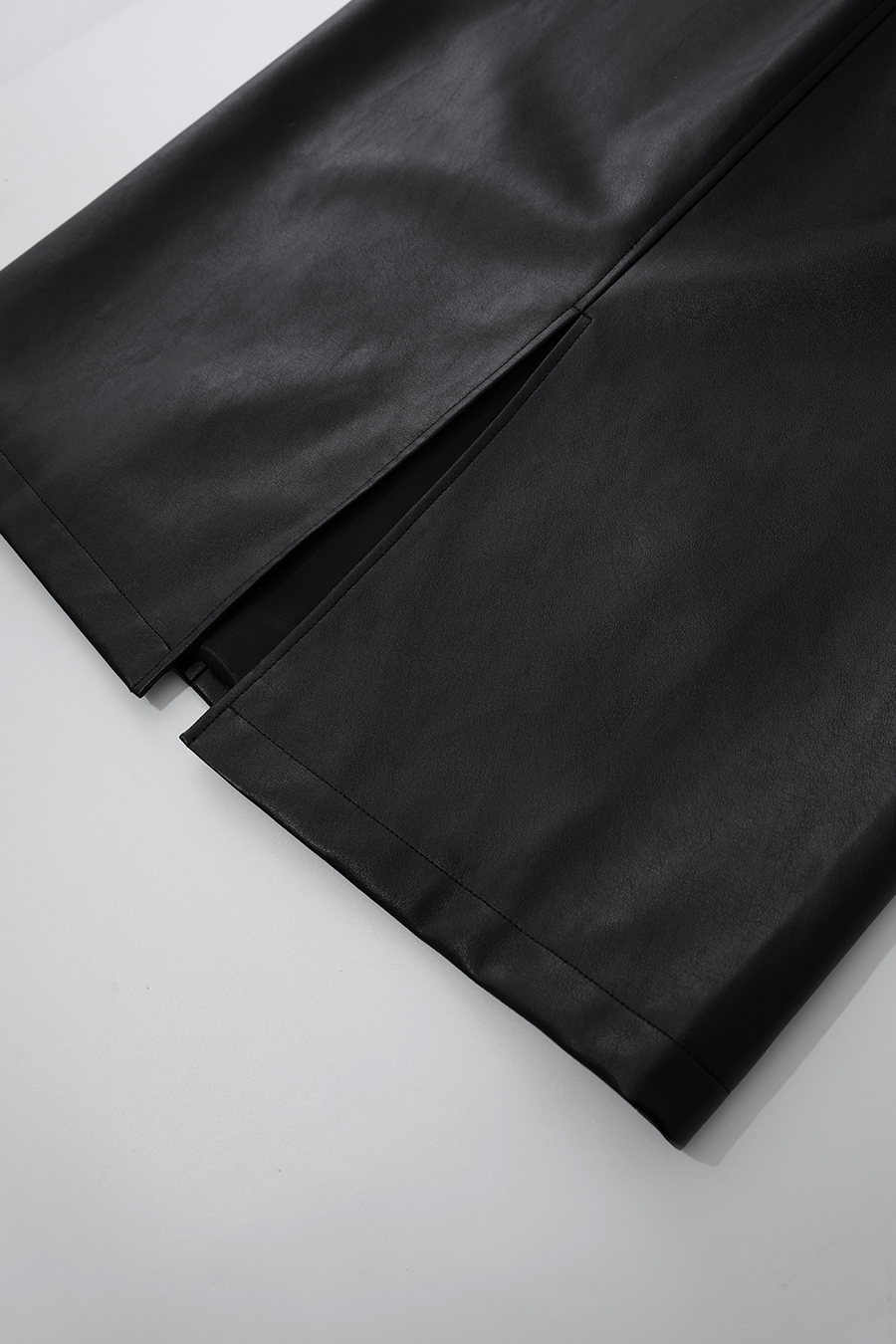 Eco Leather Midi Skirt | AMII