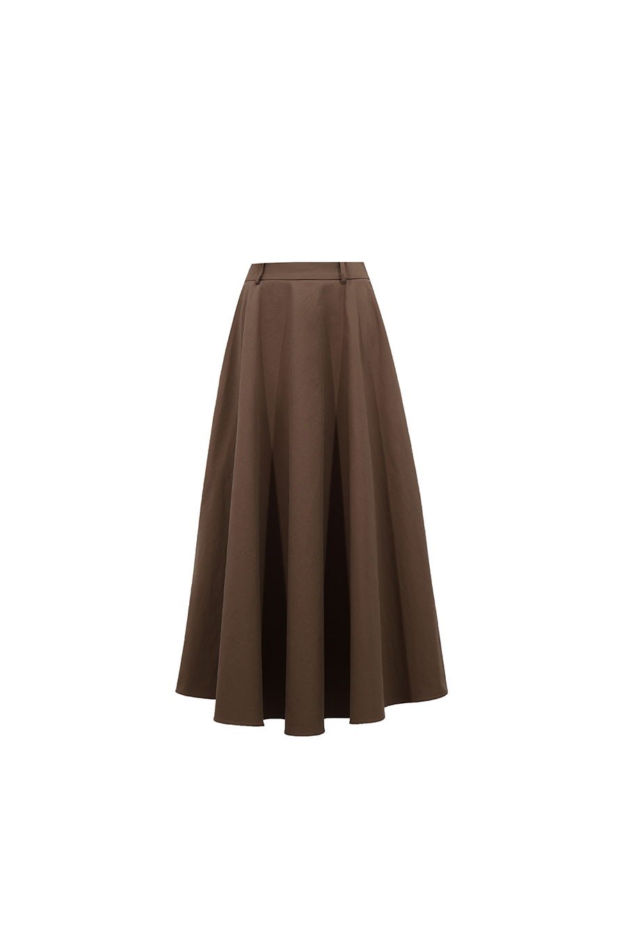 Cotton A-Line Midi Skirt | AMII