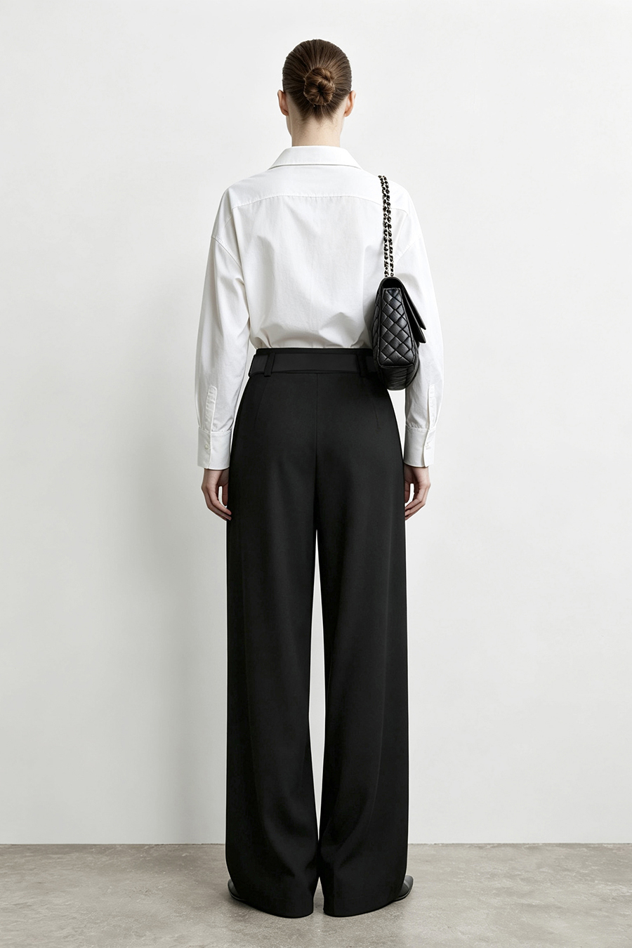 Buckle Belt Casual Long Pants | AMII
