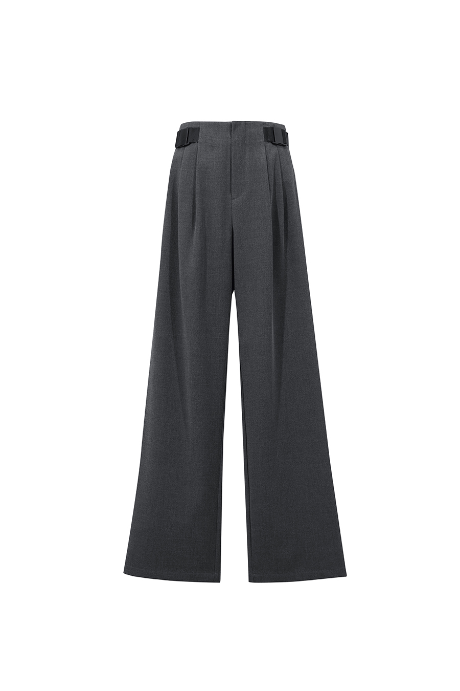 Buckle Belt Casual Long Pants | AMII