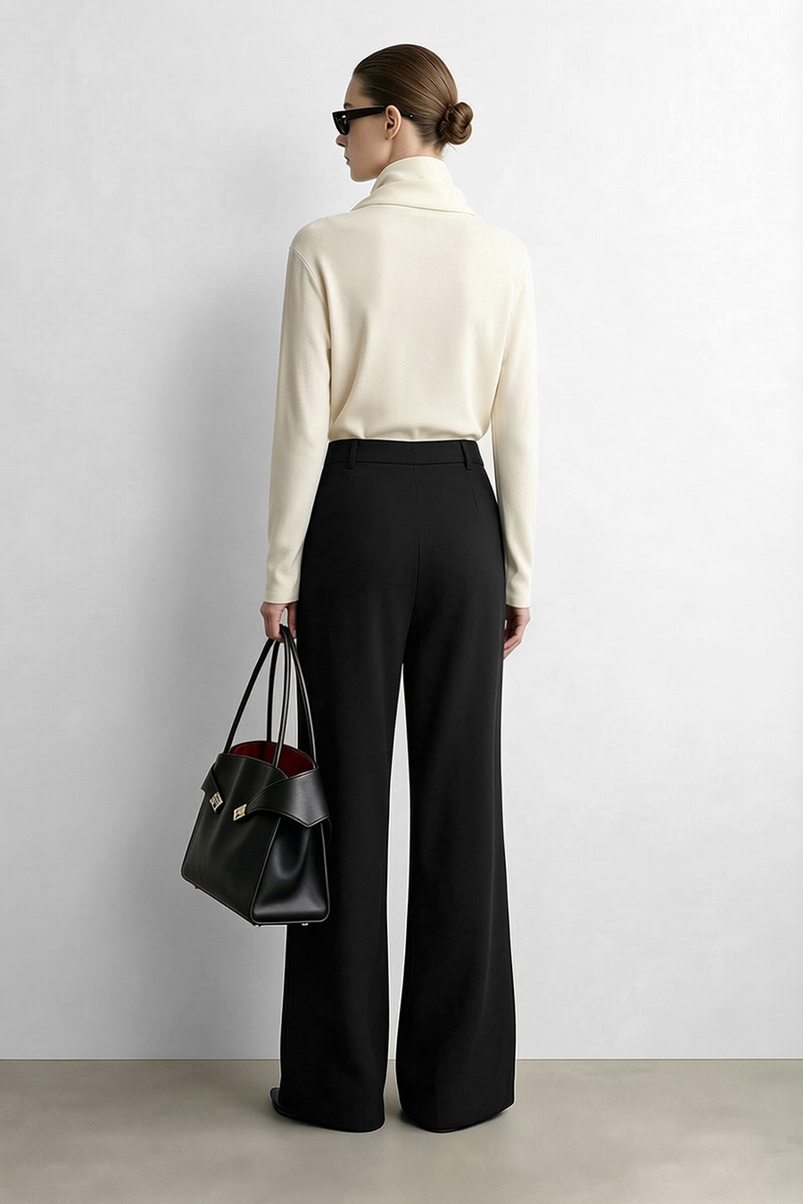 Commuter Flared Casual Pants|AMII