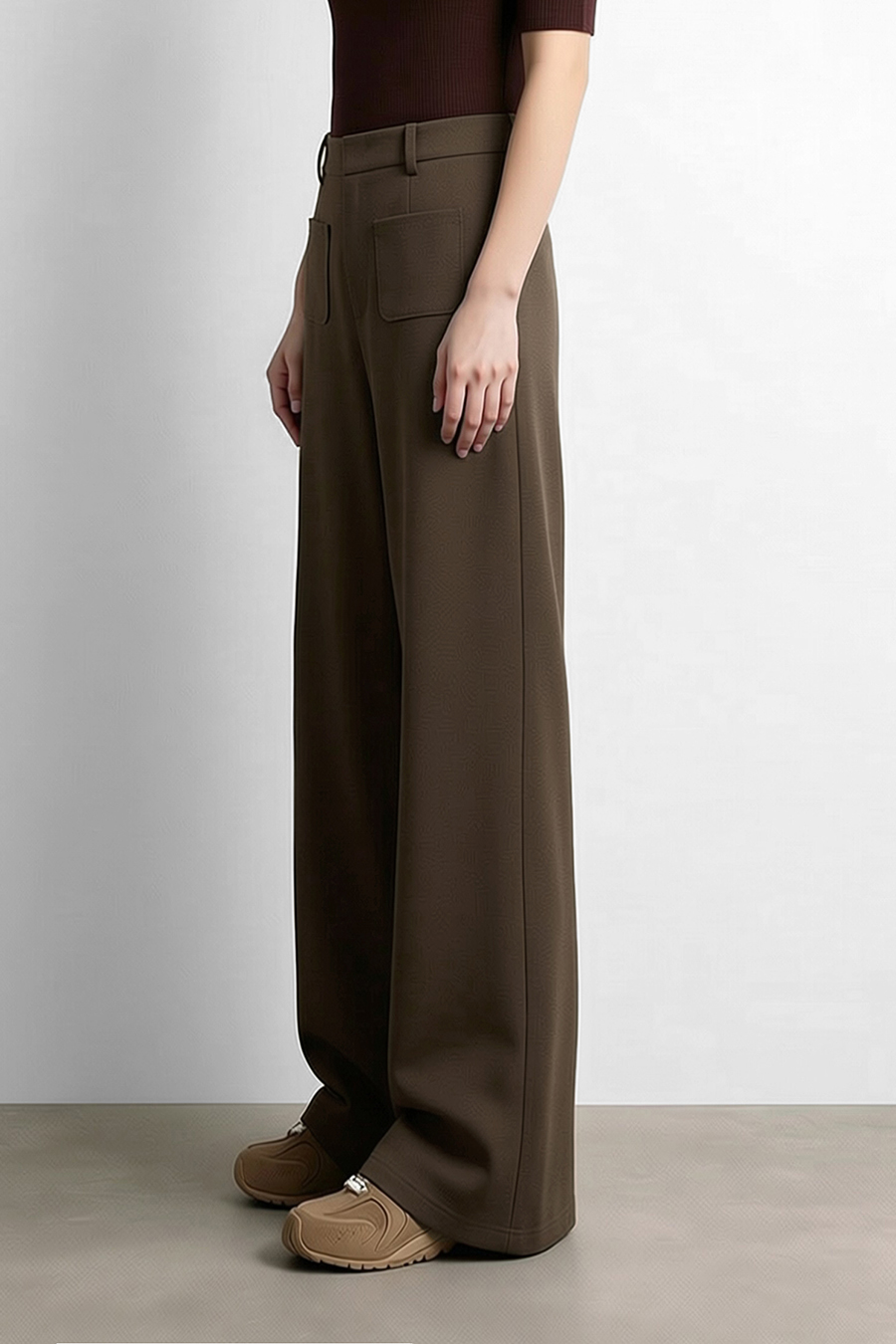 Commuter Flared Casual Pants|AMII