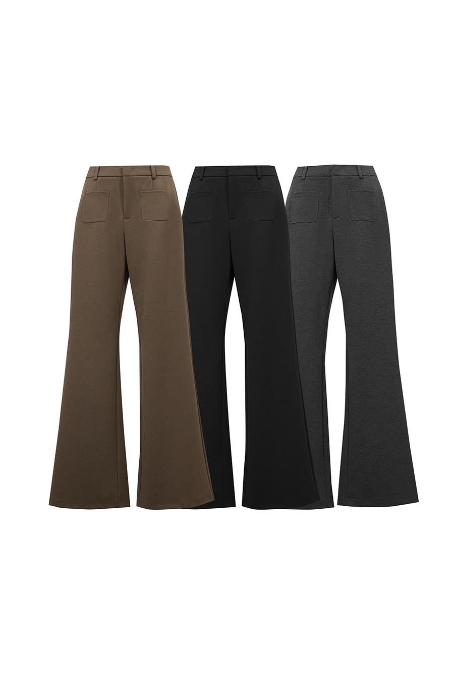 Commuter Flared Casual Pants|AMII