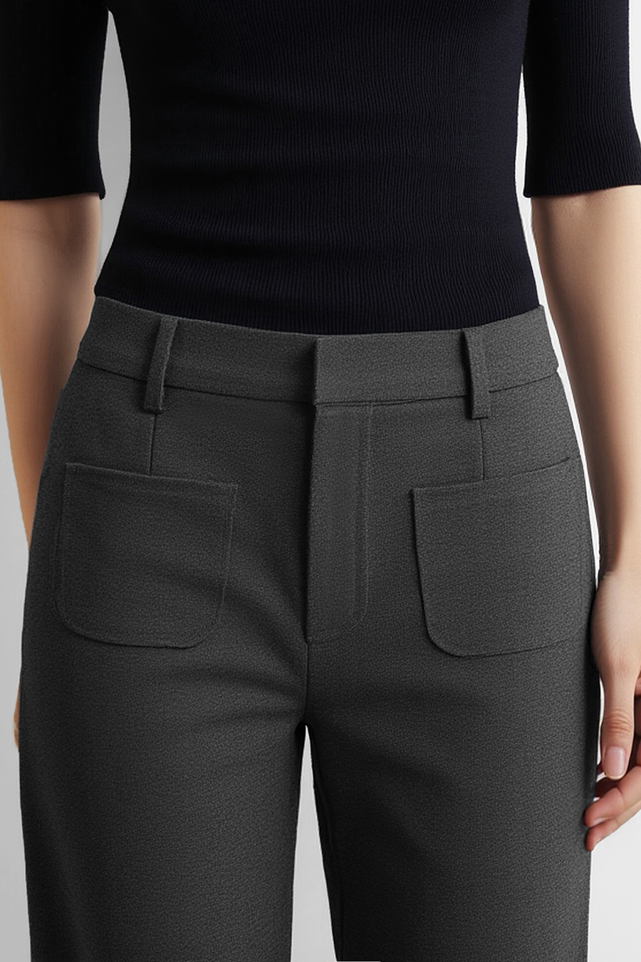 Commuter Flared Casual Pants|AMII