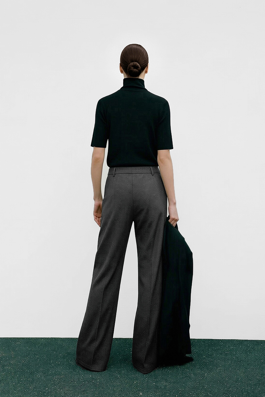 Commuter Flared Casual Pants|AMII