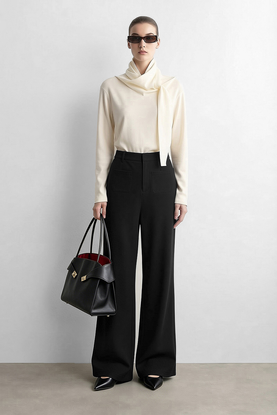 Commuter Flared Casual Pants|AMII