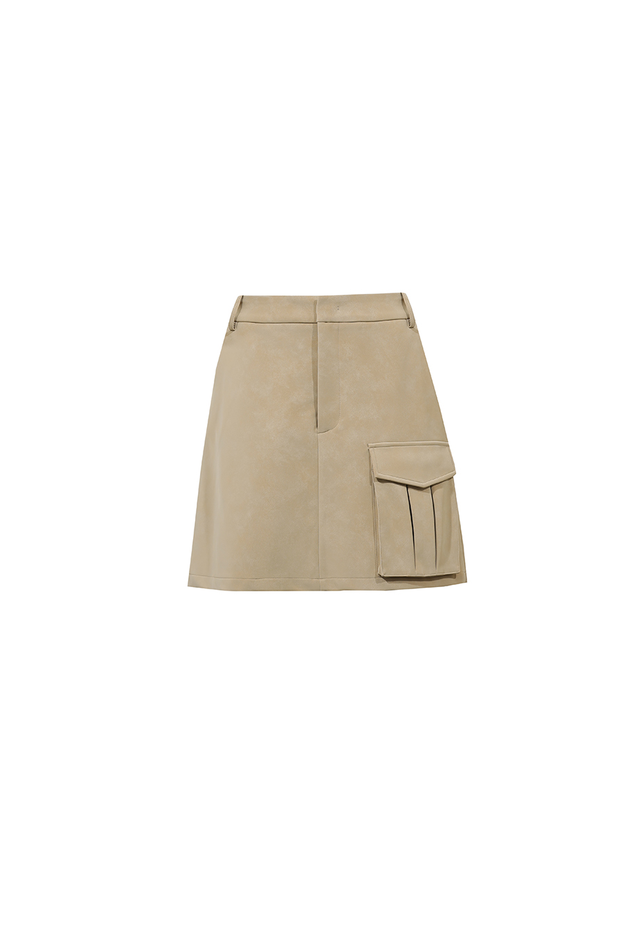 Eco Protein Leather Midi Skirt | AMII