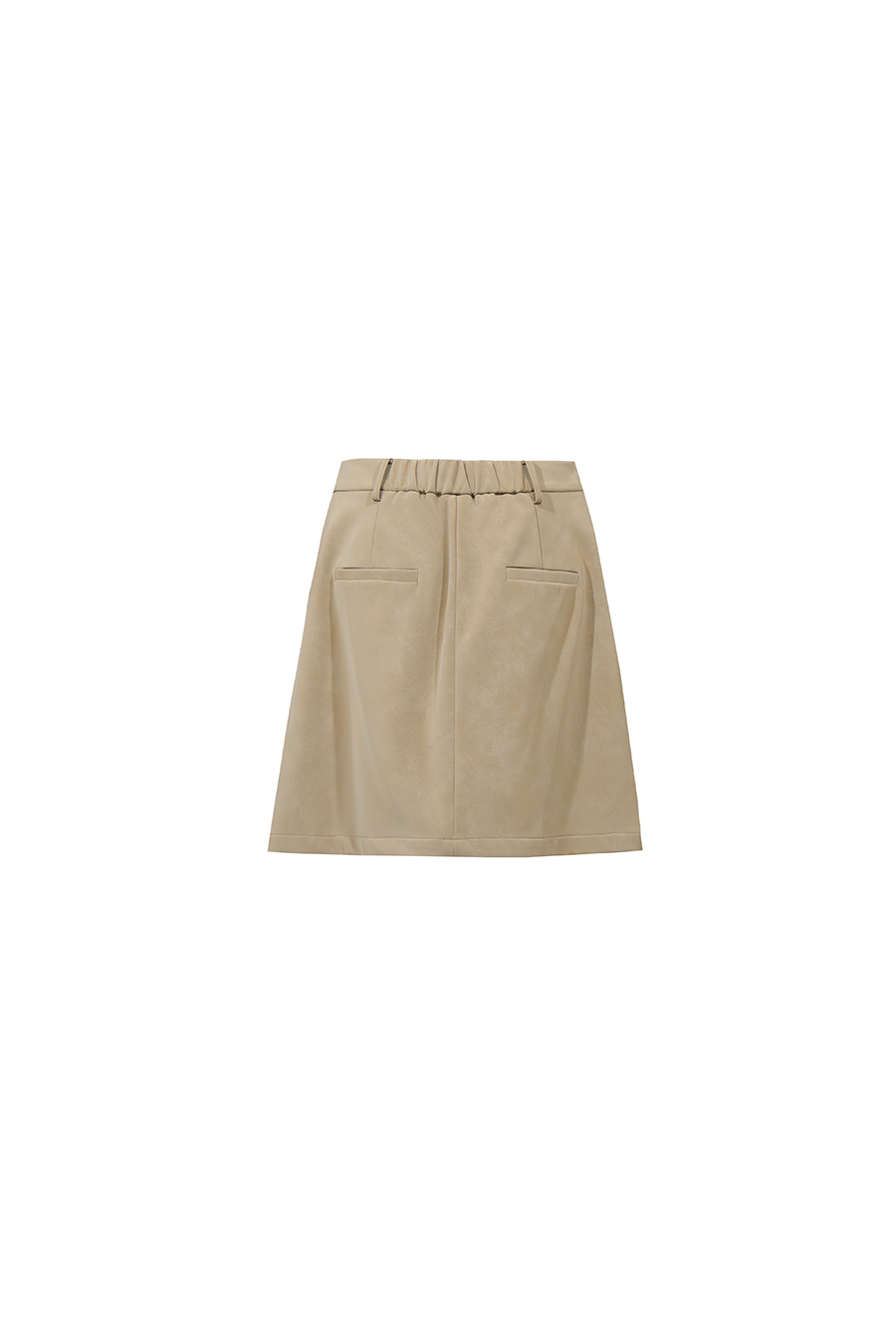 Eco Protein Leather Midi Skirt | AMII