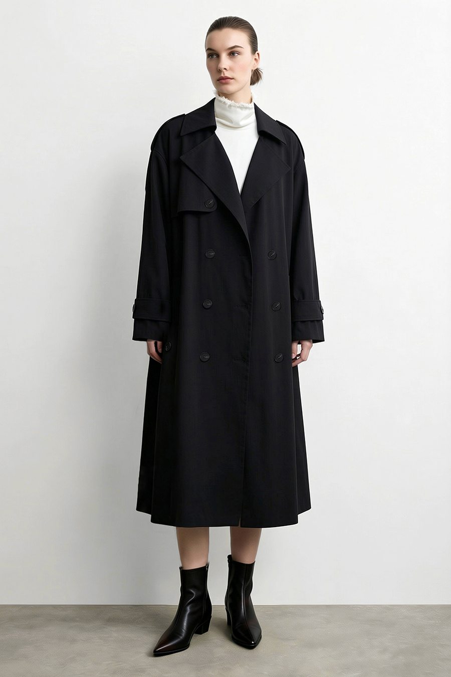 Commuter Double Breasted Trench Coat | AMII