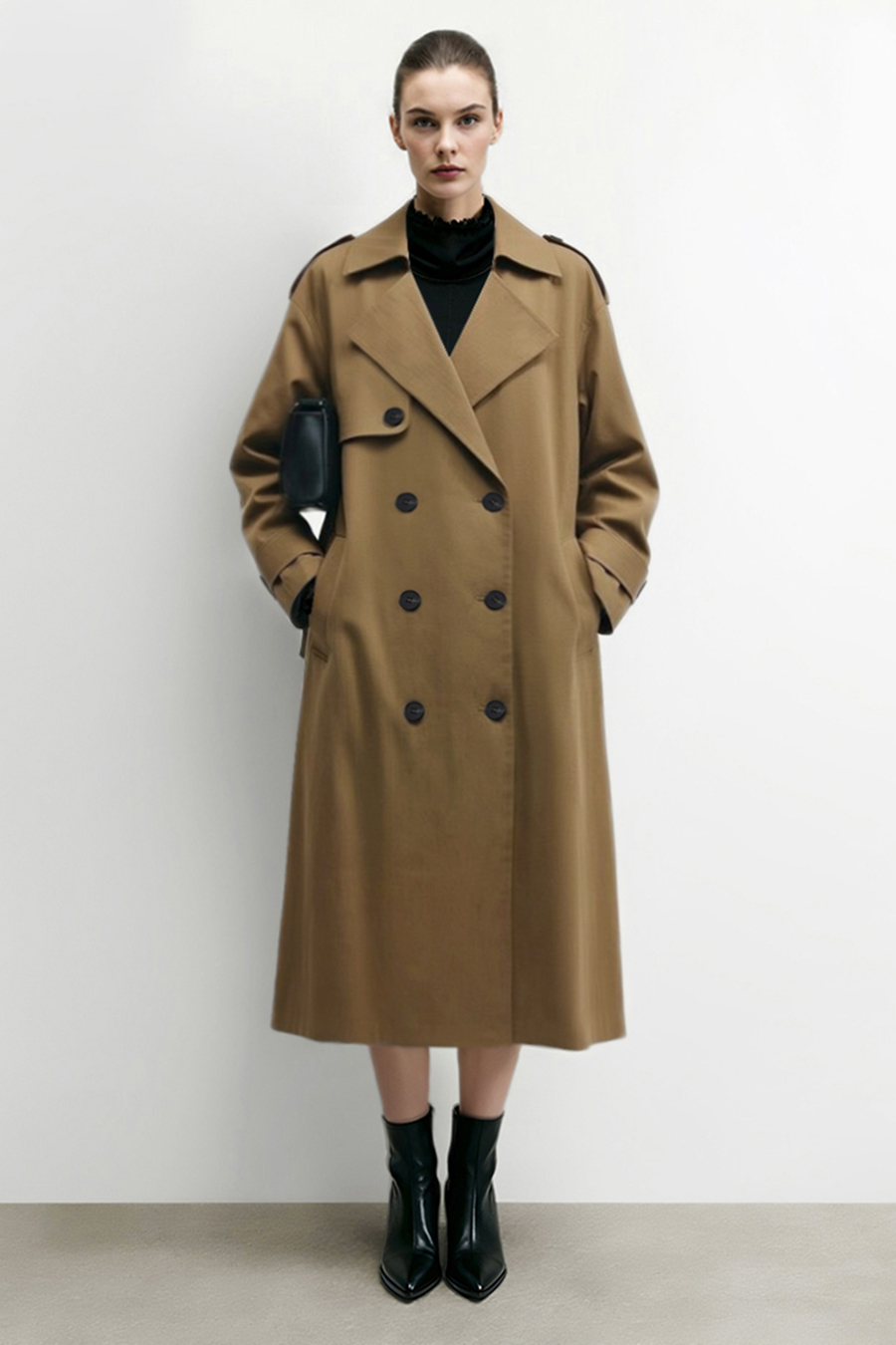 Commuter Double Breasted Trench Coat | AMII