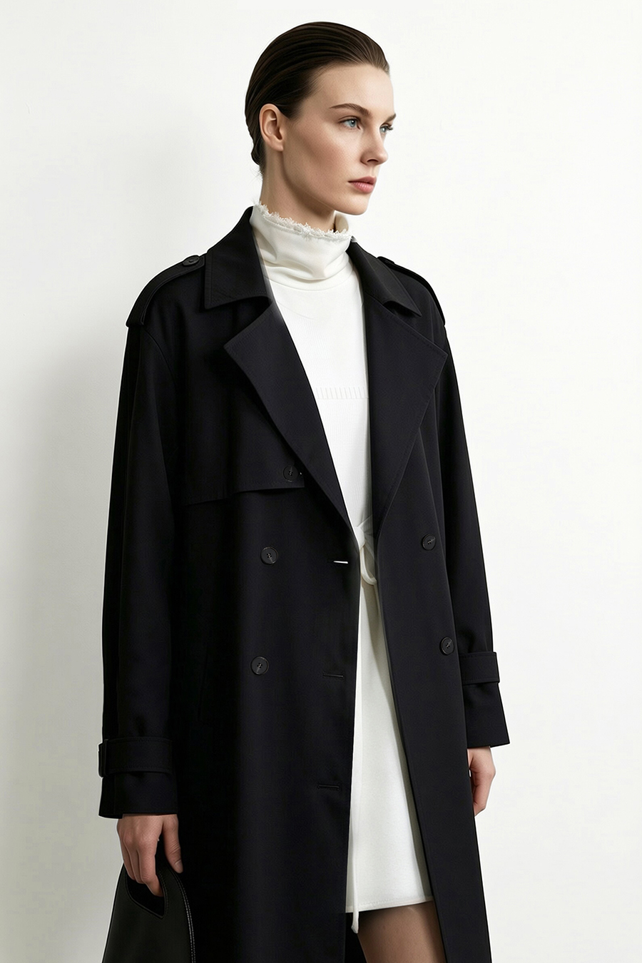 Commuter Double Breasted Trench Coat | AMII