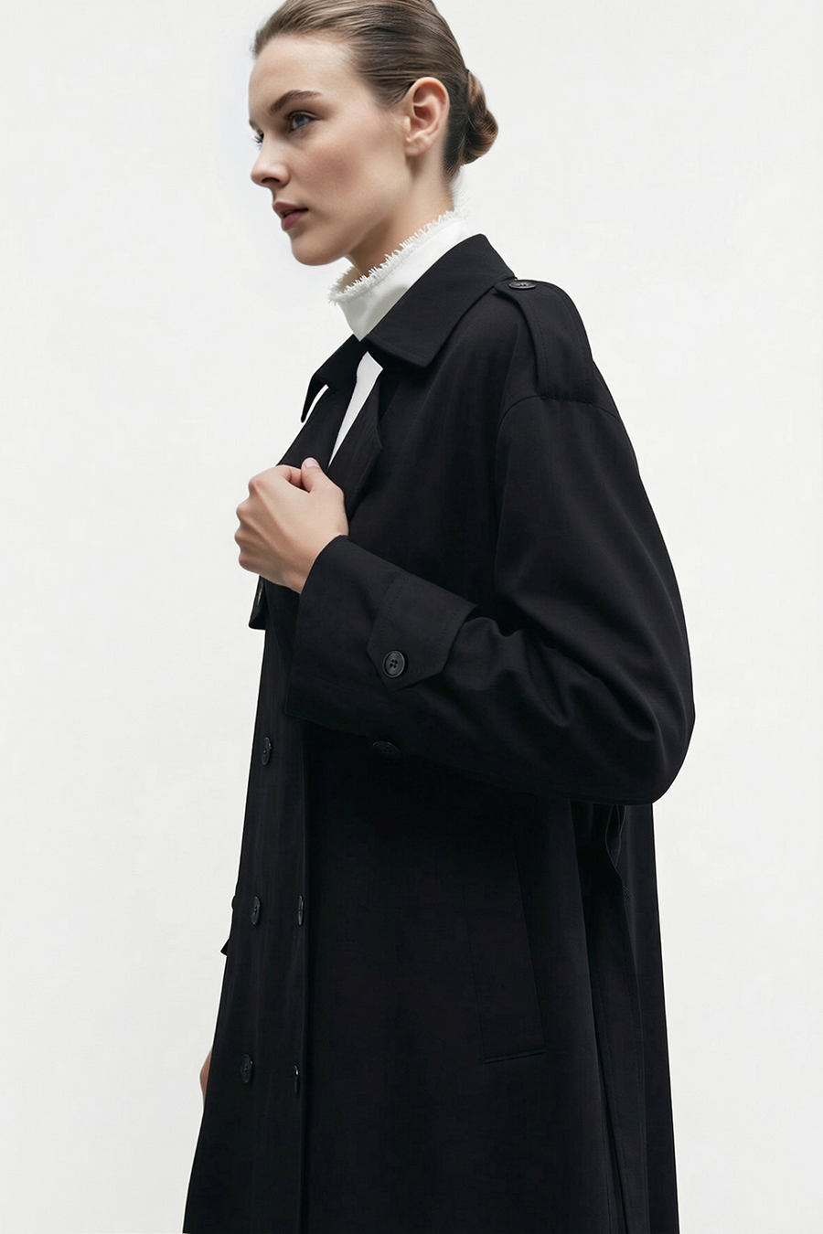 Commuter Double Breasted Trench Coat | AMII