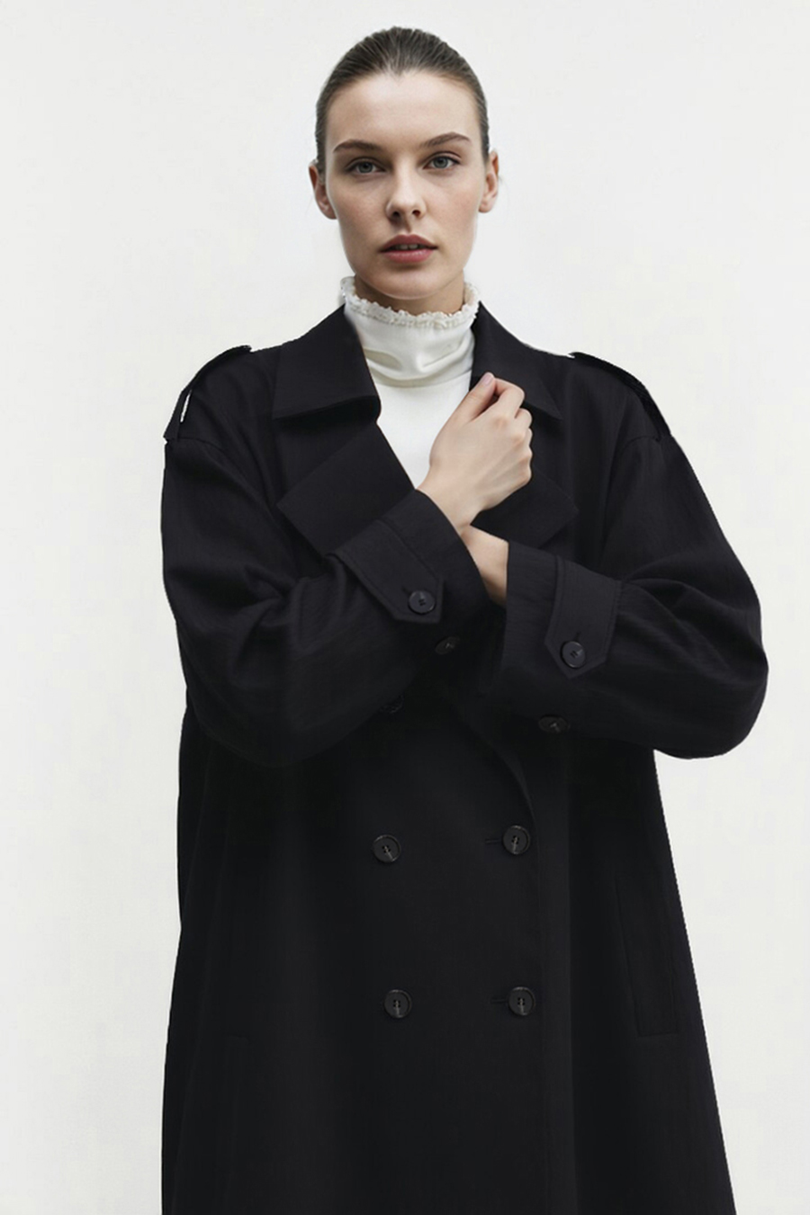 Commuter Double Breasted Trench Coat | AMII