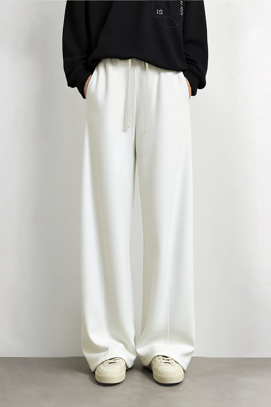 Loose Drawstring Casual Pants|AMII