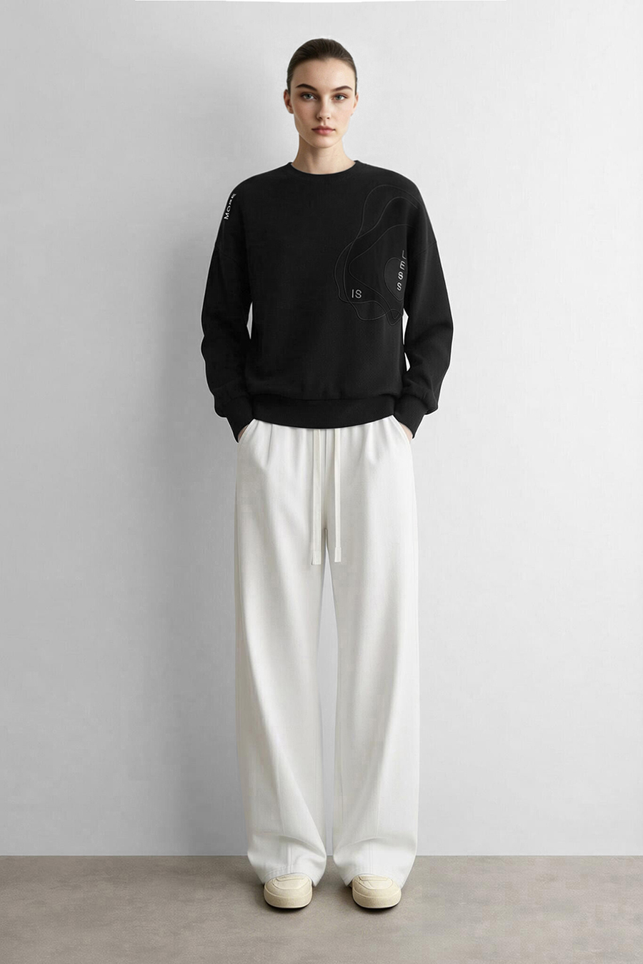 Loose Drawstring Casual Pants|AMII