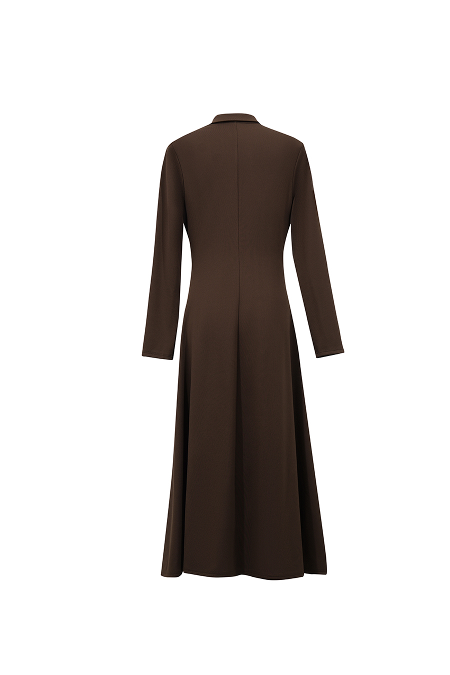 Lapel Half Placket Dress | AMII