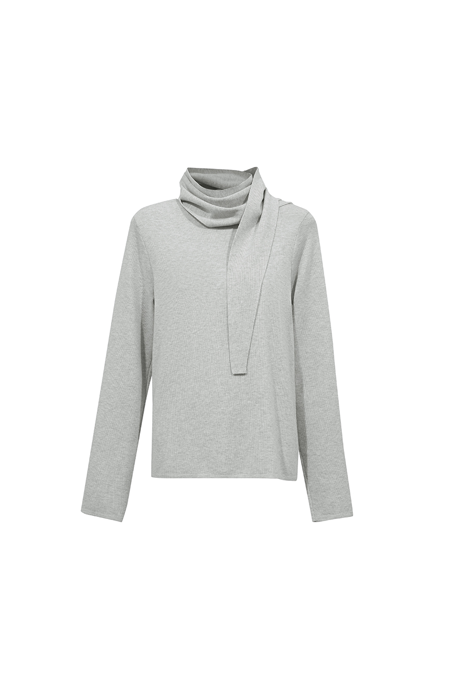 Multi-Way Scarf Collar Sweater | AMII