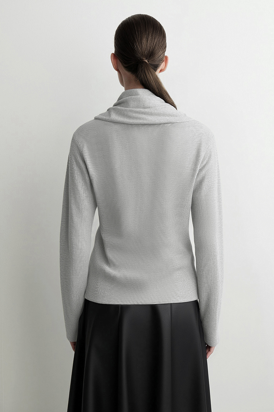 Multi-Way Scarf Collar Sweater | AMII