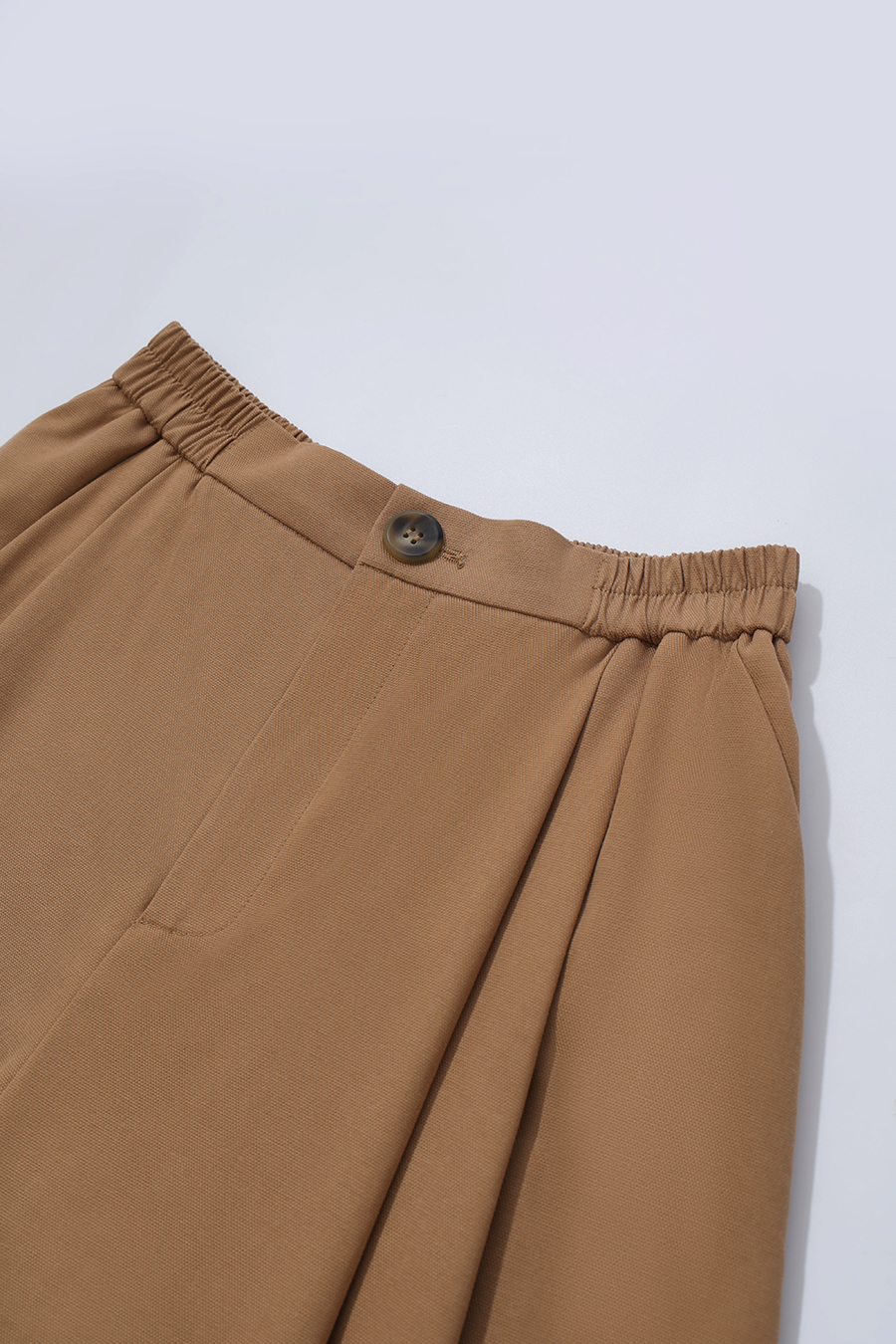 Ruched Wide Leg Casual Shorts | AMII