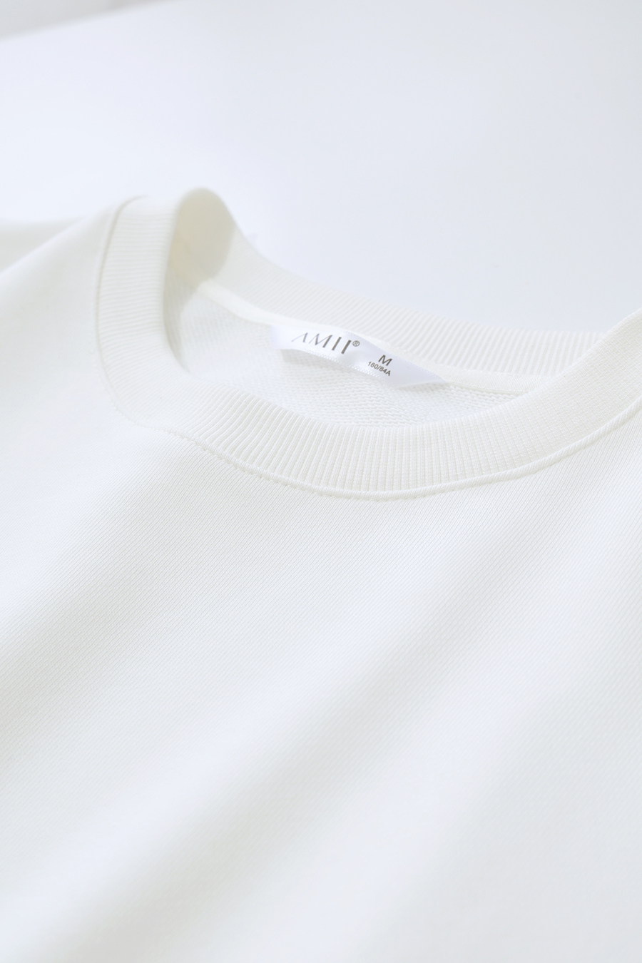 100% Cotton Jacquard Spliced Sweatshirt | AMII