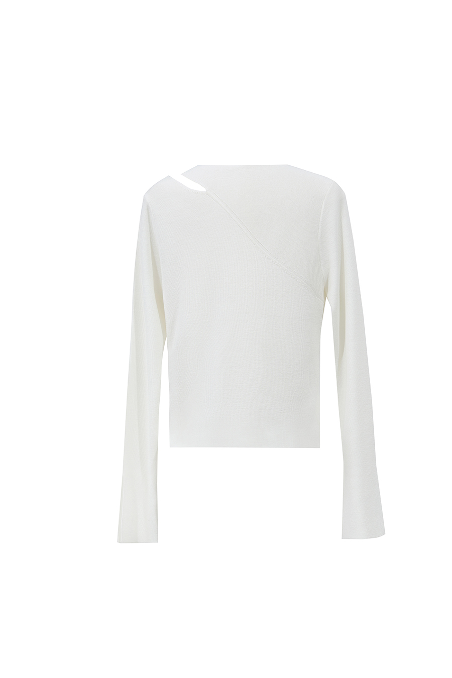 Asymmetric Twist Cutout Knit Top | AMII