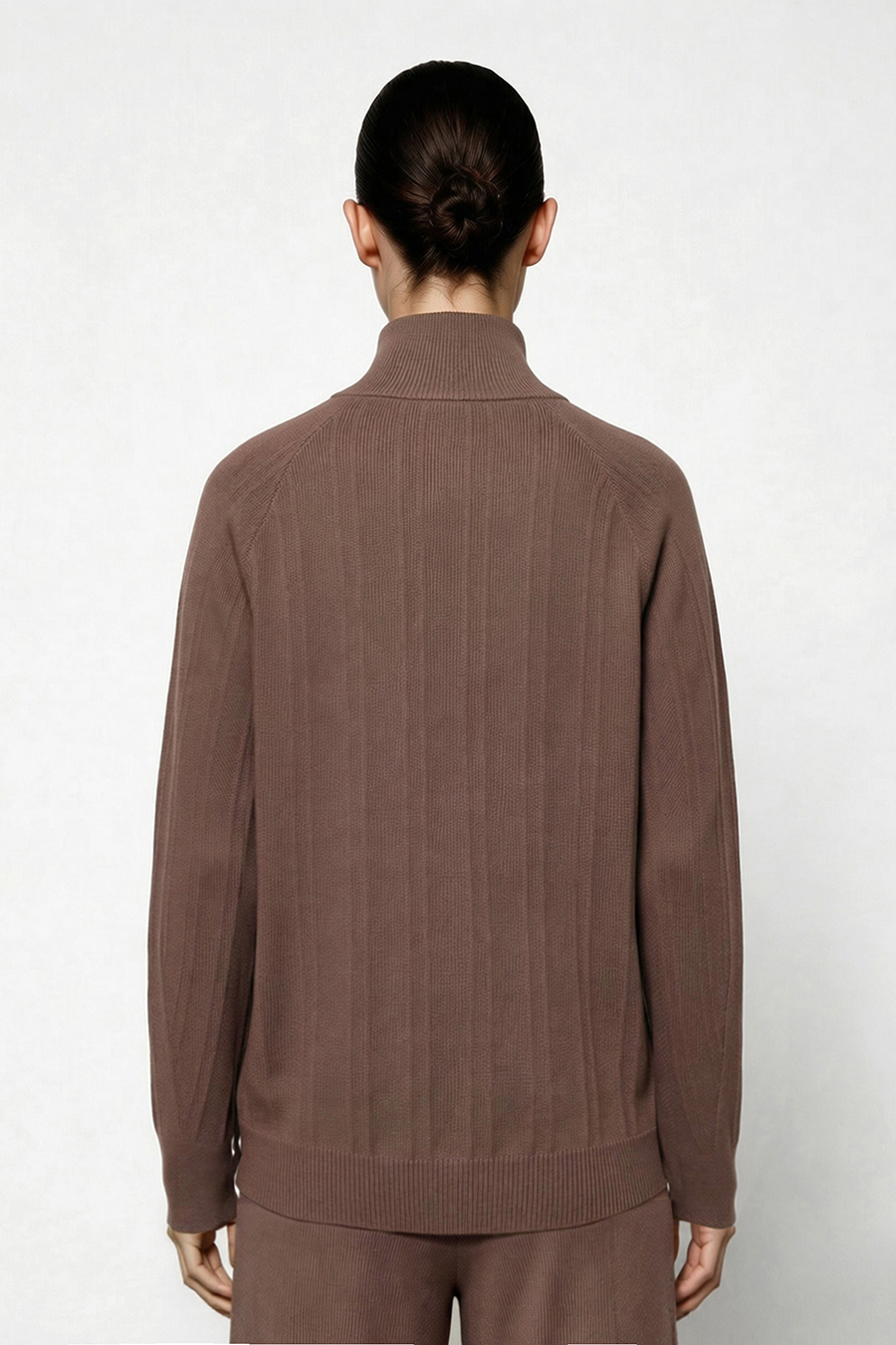 Half-Zip Knit Sweater|AMII