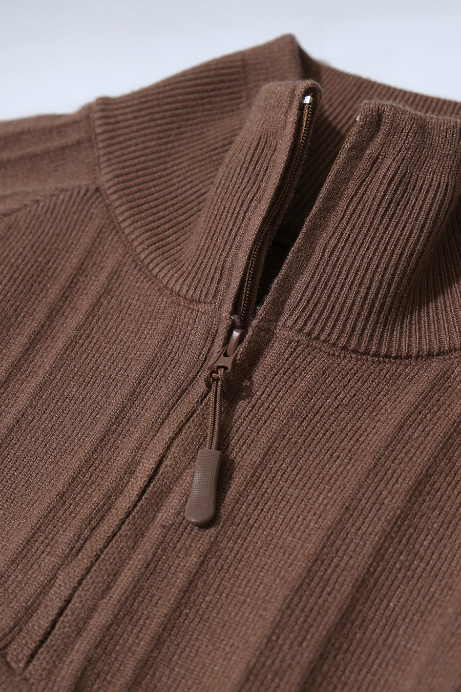 Half-Zip Knit Sweater|AMII