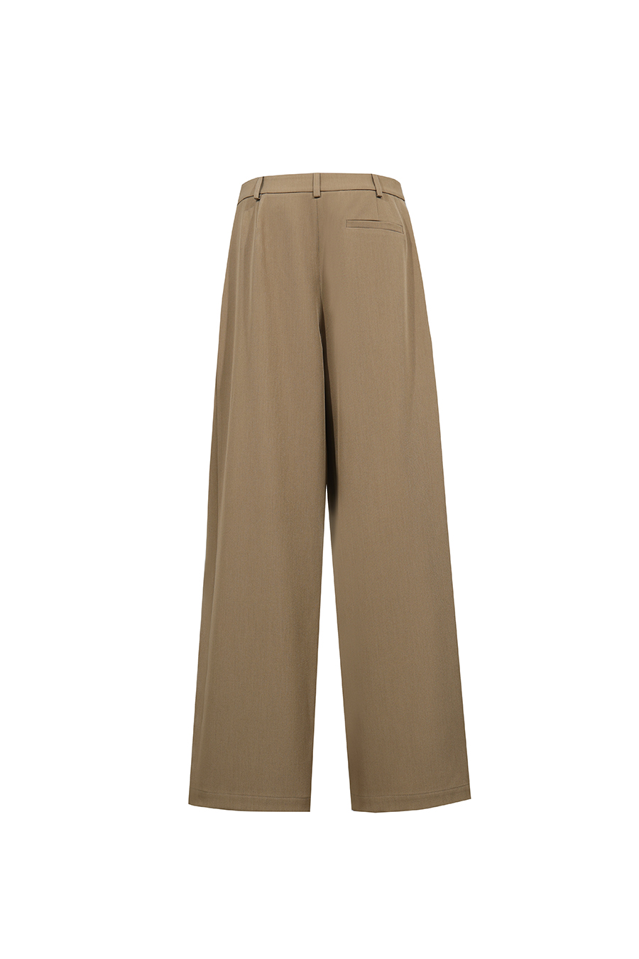Gathered wide‑leg casual trousers|AMII