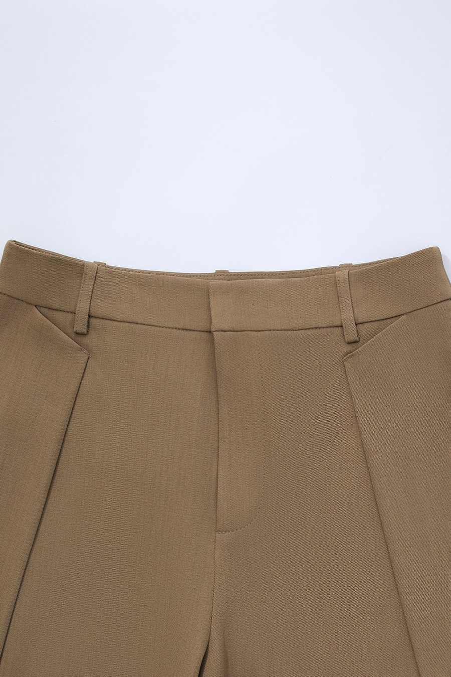 Gathered wide‑leg casual trousers|AMII