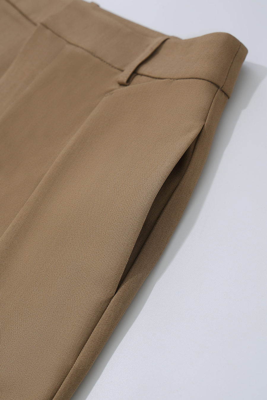 Gathered wide‑leg casual trousers|AMII