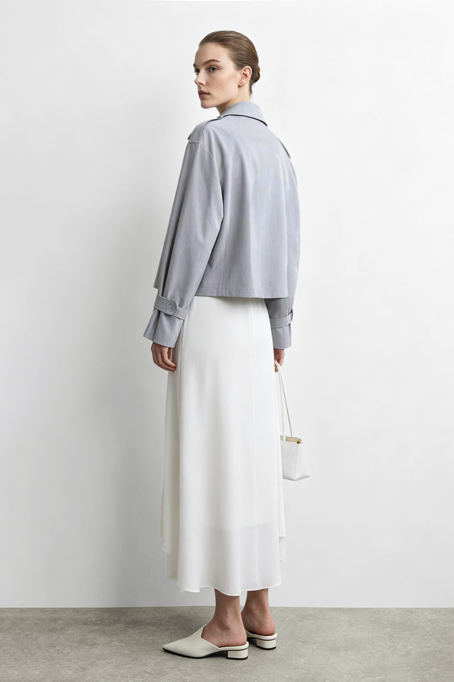 Raglan Sleeve Double Breasted Trench Coat | AMII