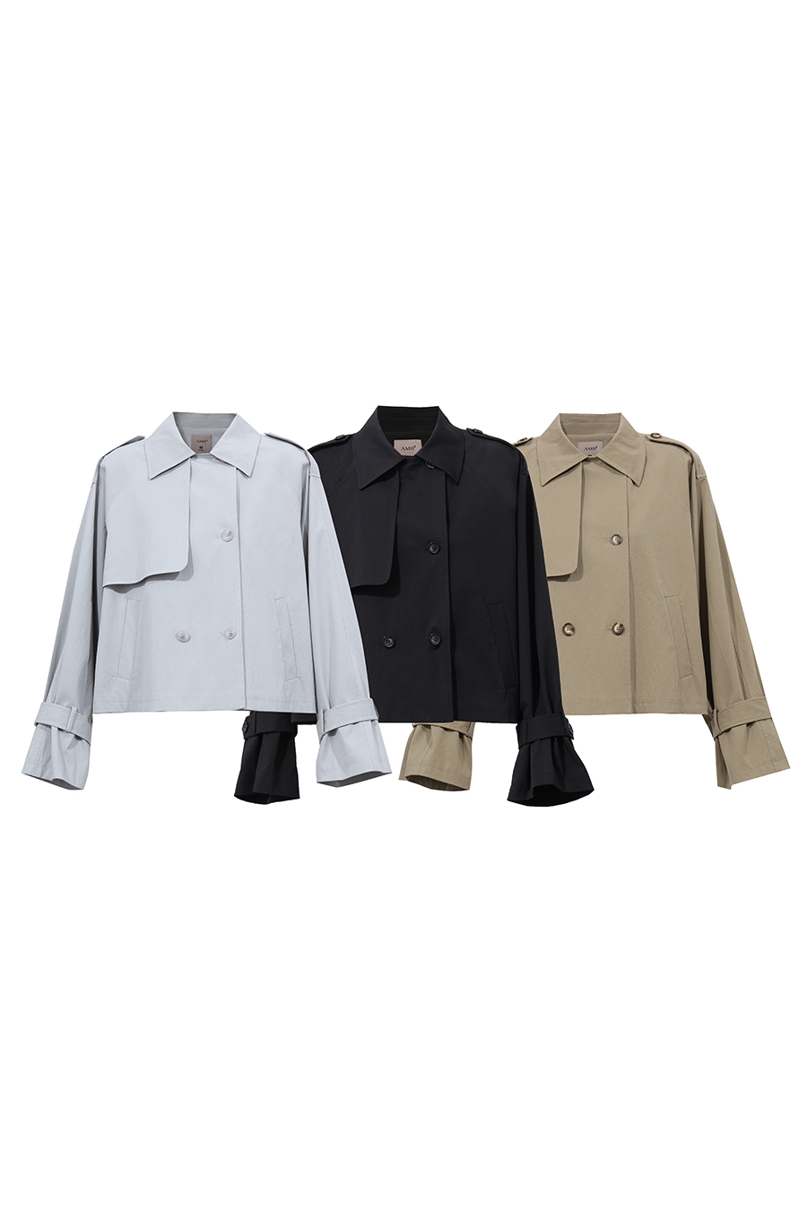 Raglan Sleeve Double Breasted Trench Coat | AMII