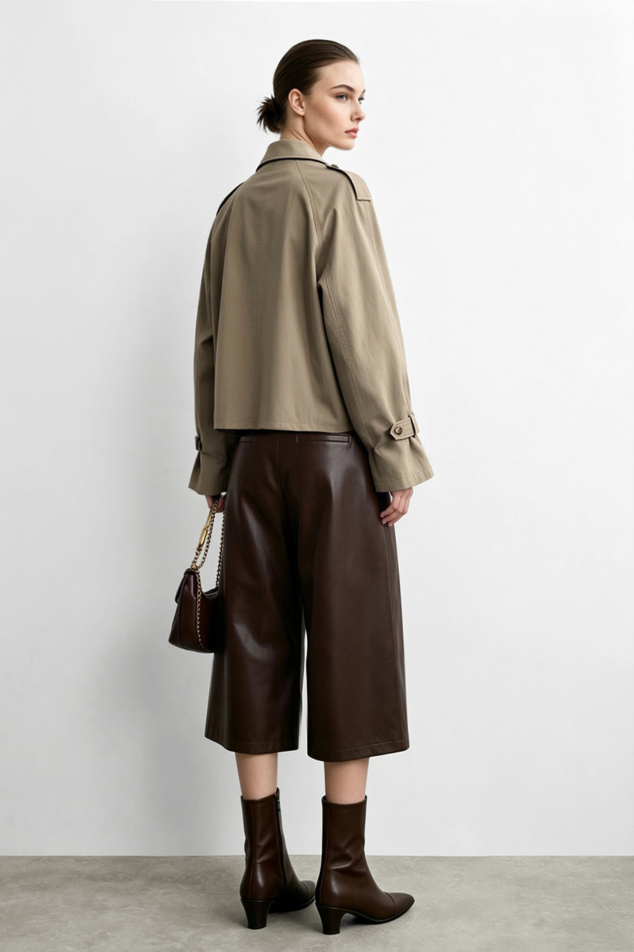 Raglan Sleeve Double Breasted Trench Coat | AMII