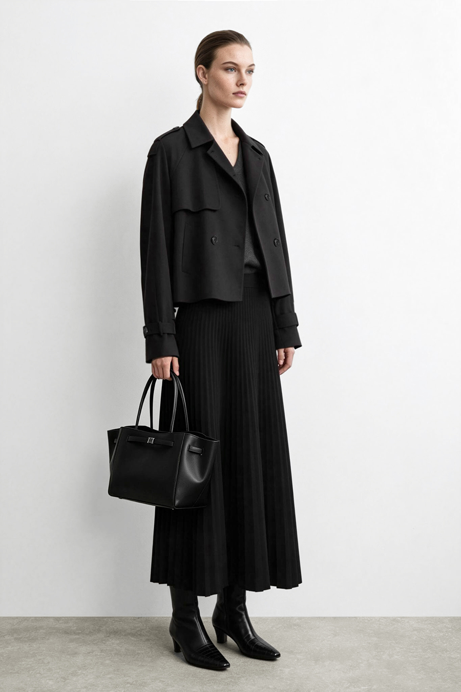 Raglan Sleeve Double Breasted Trench Coat | AMII